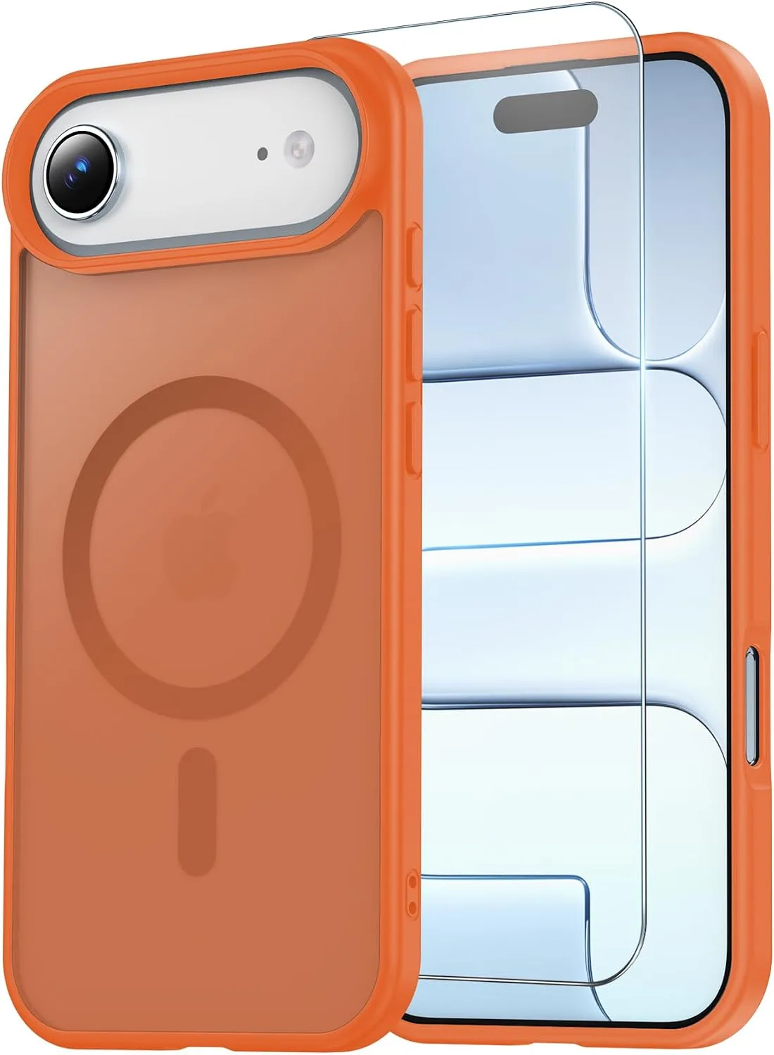 Temdan for iPhone AIR Case with Screen Protector Orange