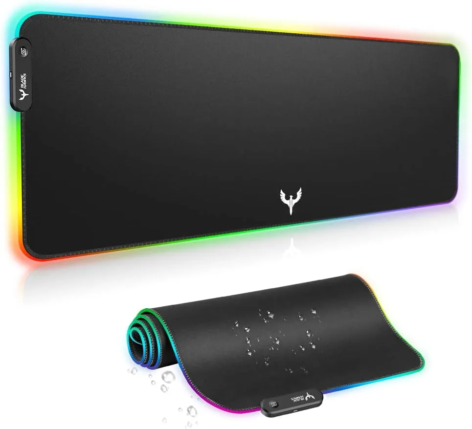 BladeHawks RGB Gaming Mouse Pad Extra Large Extended 31.5x12 Inch-Black