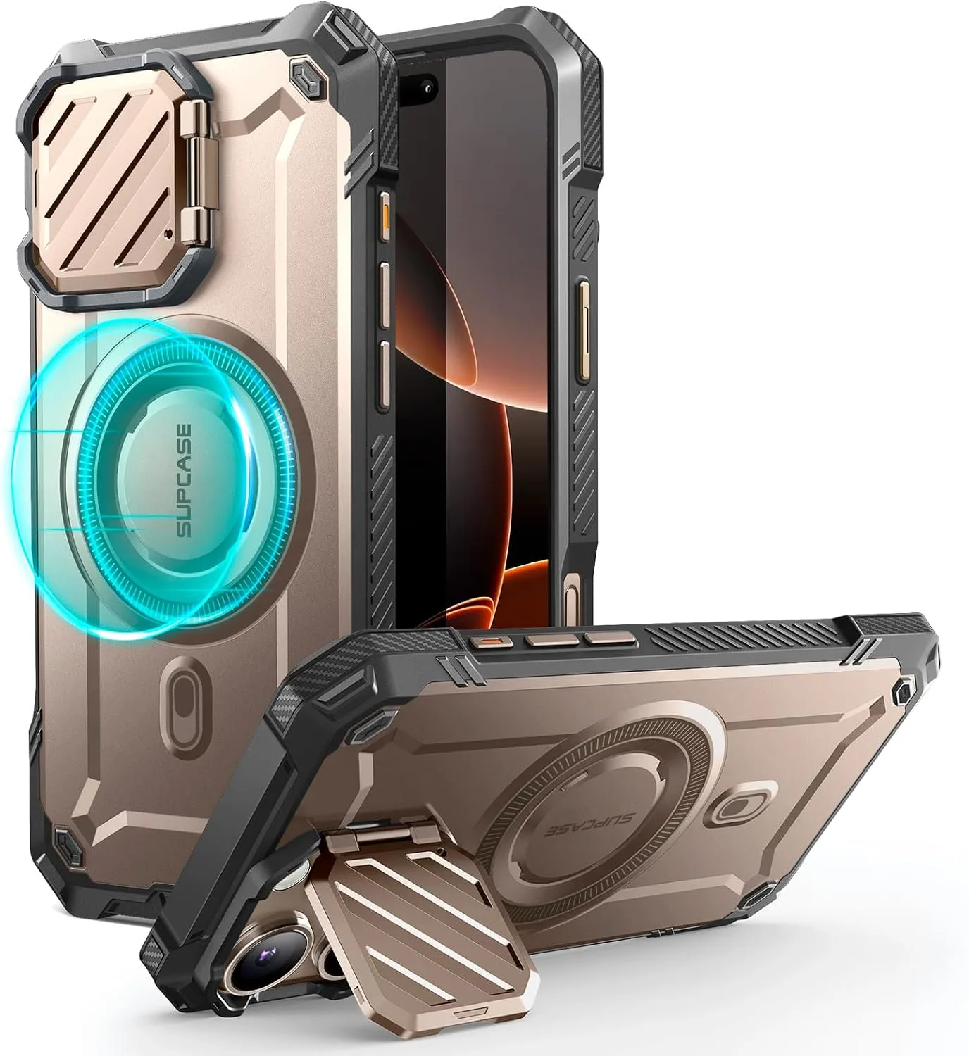SUPCASE for iPhone 16 Pro Max Case (6.9 inch) with Camera Cover Stand,Venus