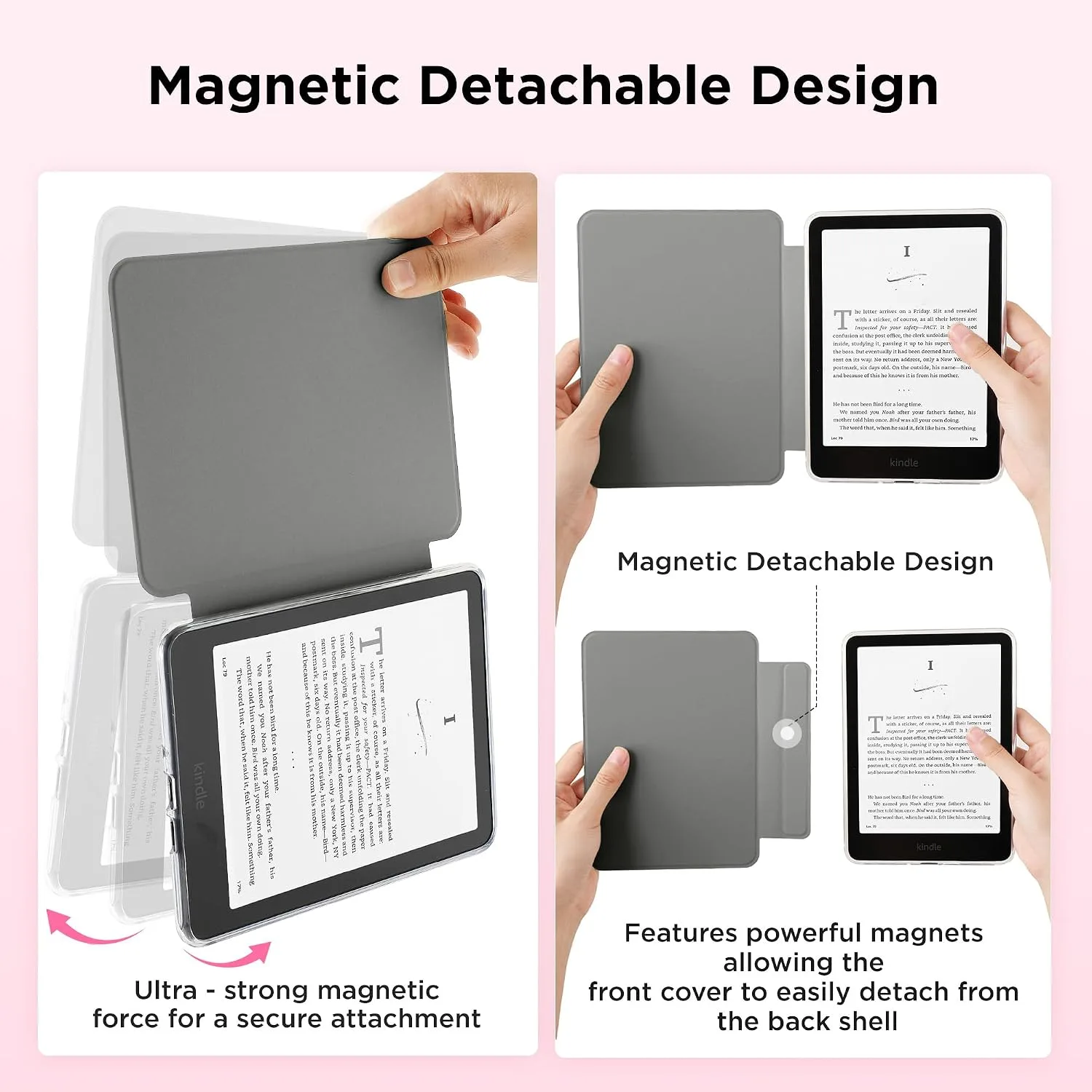 SESENSE Magnetic Case for 7'' Kindle Paperwhite 12th Gen 2024 & Colorsoft