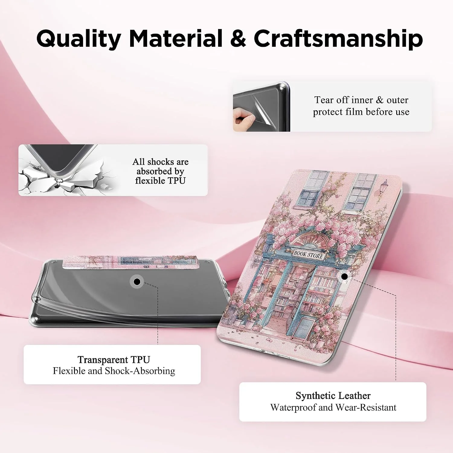 SESENSE Magnetic Case for 7'' Kindle Paperwhite 12th Gen 2024 & Colorsoft