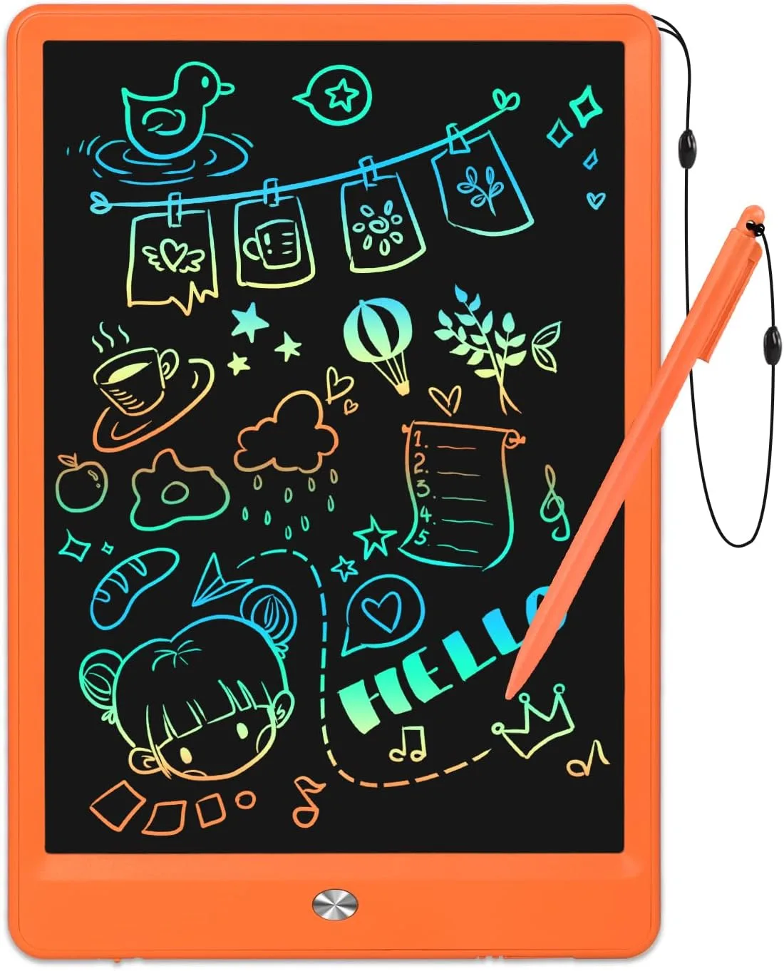 EooCoo Kids LCD Writing Tablet, Mess Free Coloring Travel Toys for Toddler