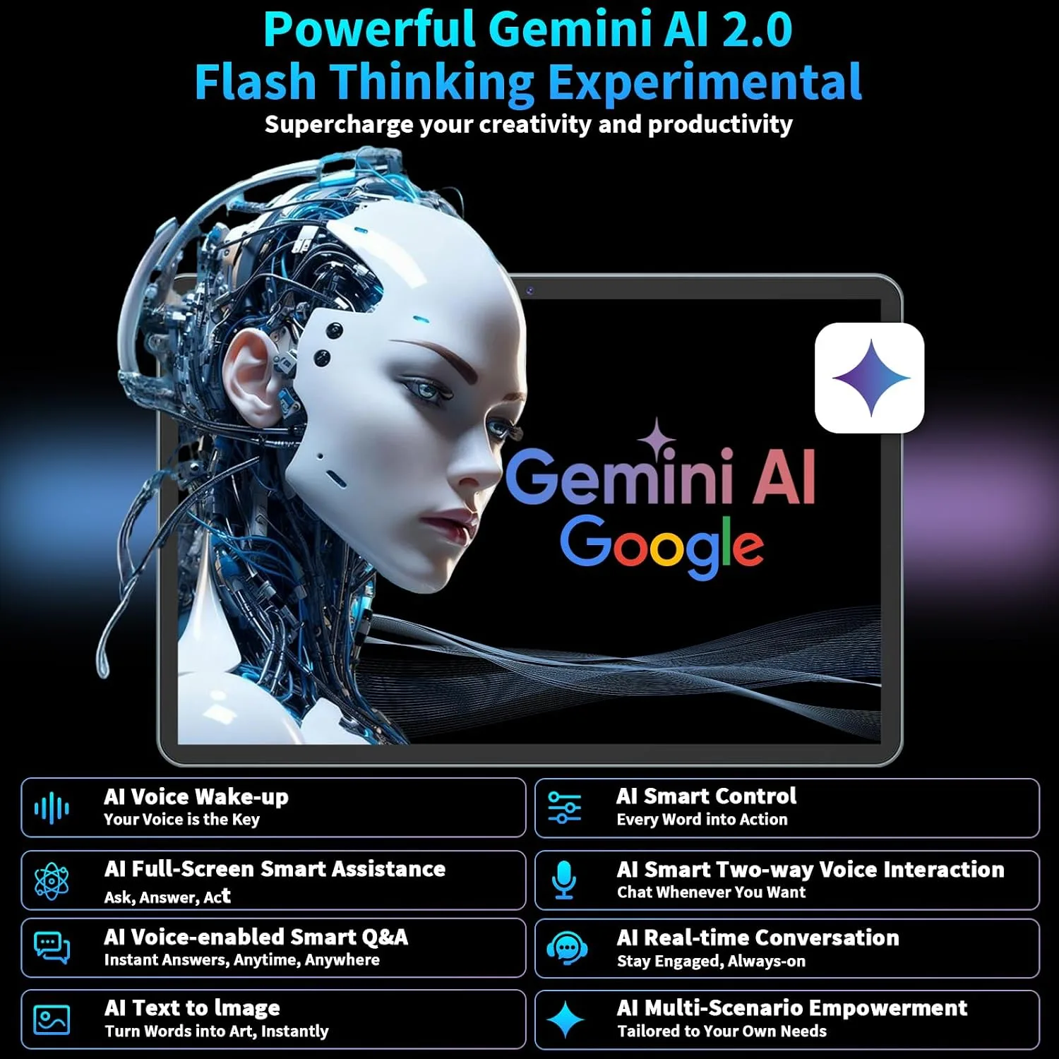 Android 16 Tablet 10 inch - Tablet with 32GB+256GB+2TB Expand, Gemini AI