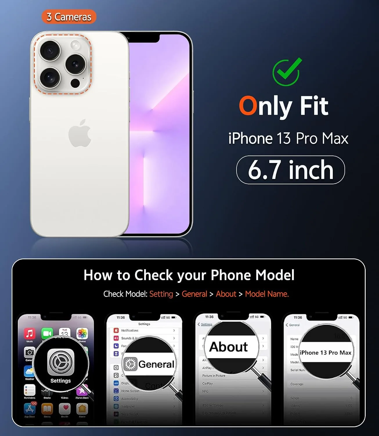 FNTCASE for iPhone 13 Pro-Max Case Compatible with Magsafe Matte Phonecase