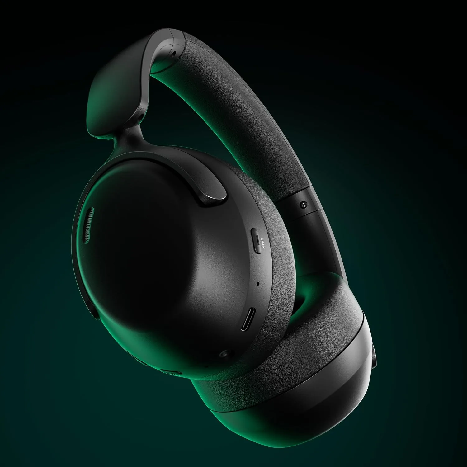 LORELEI QC30 Hybrid Active Noise Cancelling Headphones, 60H Playtime, Built-in Mic, Wireless Over Ear Headsets with Case,Bluetooth 5.4,Deep Bass Comfort Fit Soft-Earpads Fast Charging -Space Black