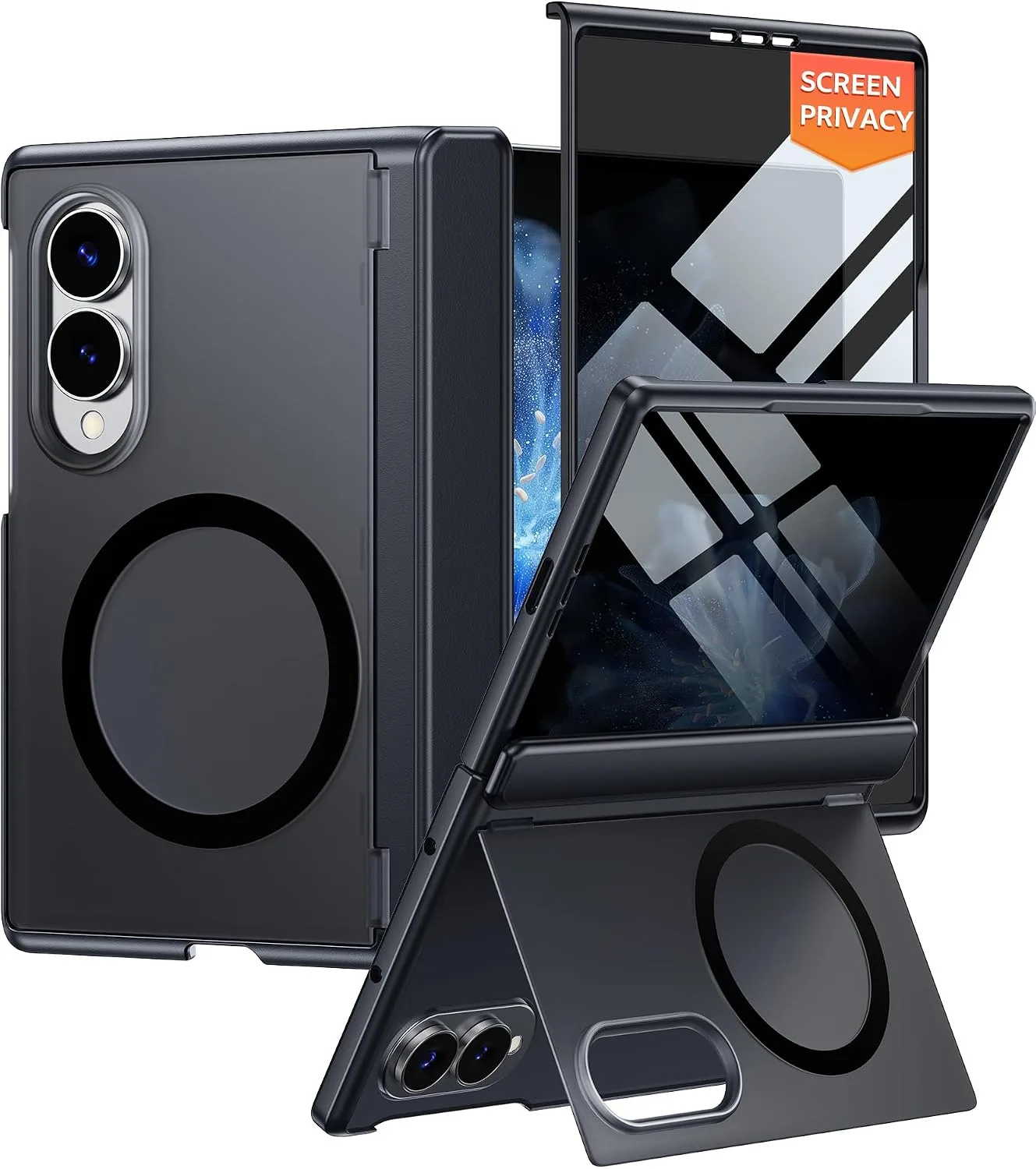 for Samsung Galaxy Z Fold 8 Case with Privacy Screen Protector