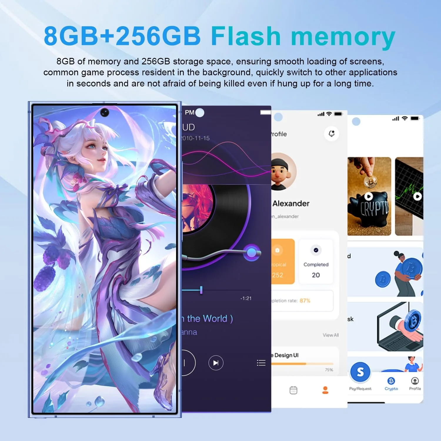 Unlocked Cell Phones Smartphone Android 13 Phones 8+256GB/6.8" HD Screen/Dual SIM/108MP+48MP Camera/6800 mAh/Built-in Pen (Purple)