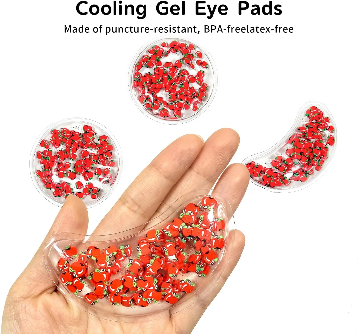 4PCS Gel Eye Ice Pack Set Reusable, Cold and Hot Compress for Eyes