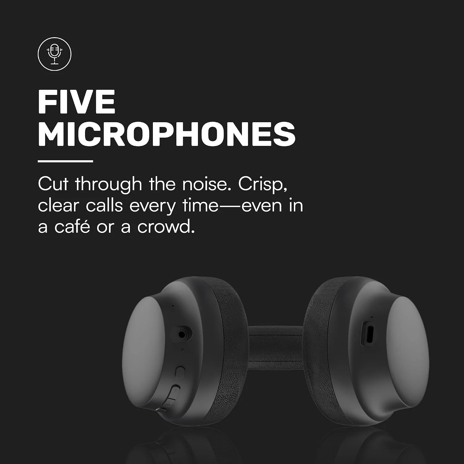 Raycon The Essential Bluetooth Headphones with 3 ANC Modes, Purple