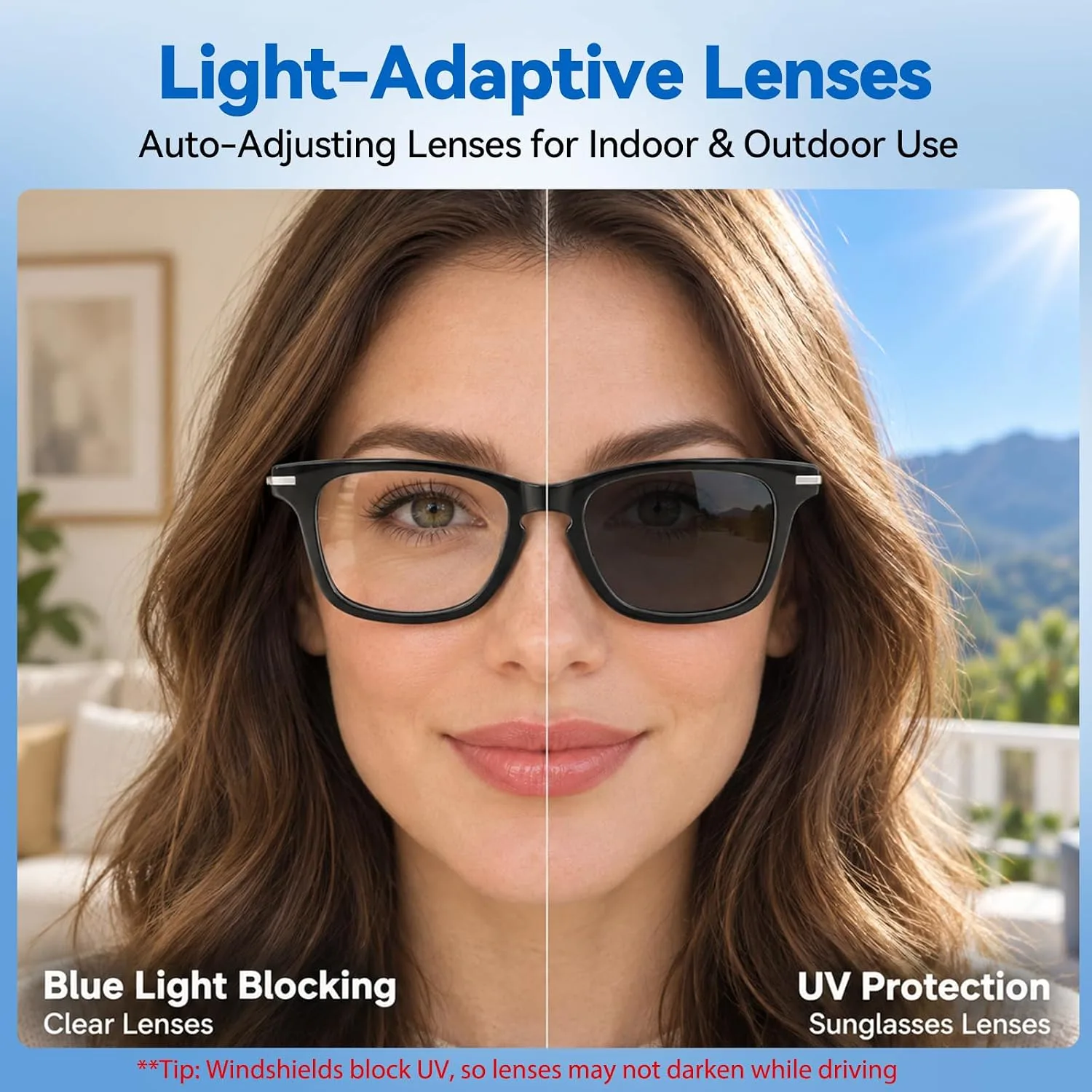 AI Smart Glasses with Real-Time Translation,Bluetooth Glasses for Men Women