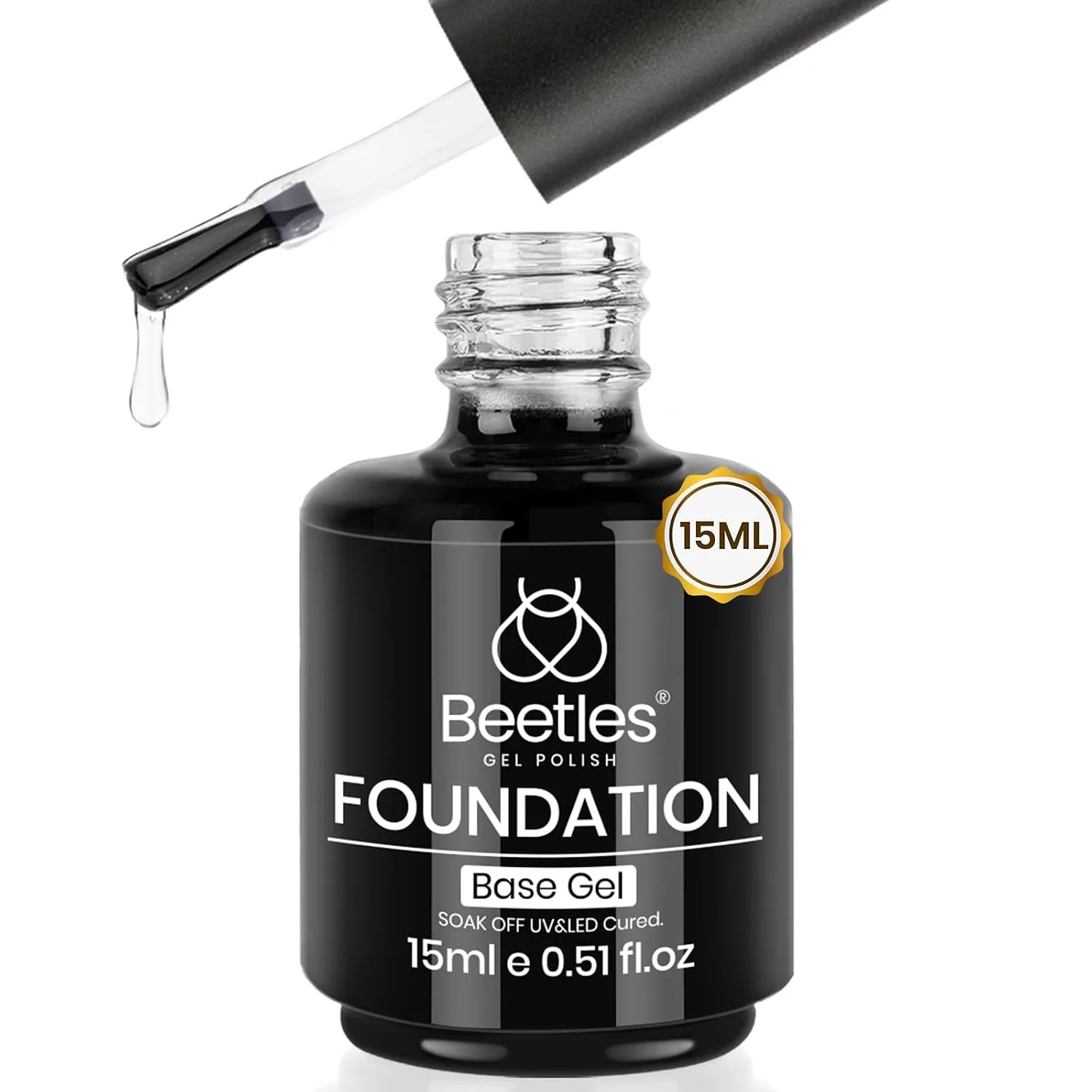 Beetles No Wipe Gel Base Coat 1Pcs 15ml