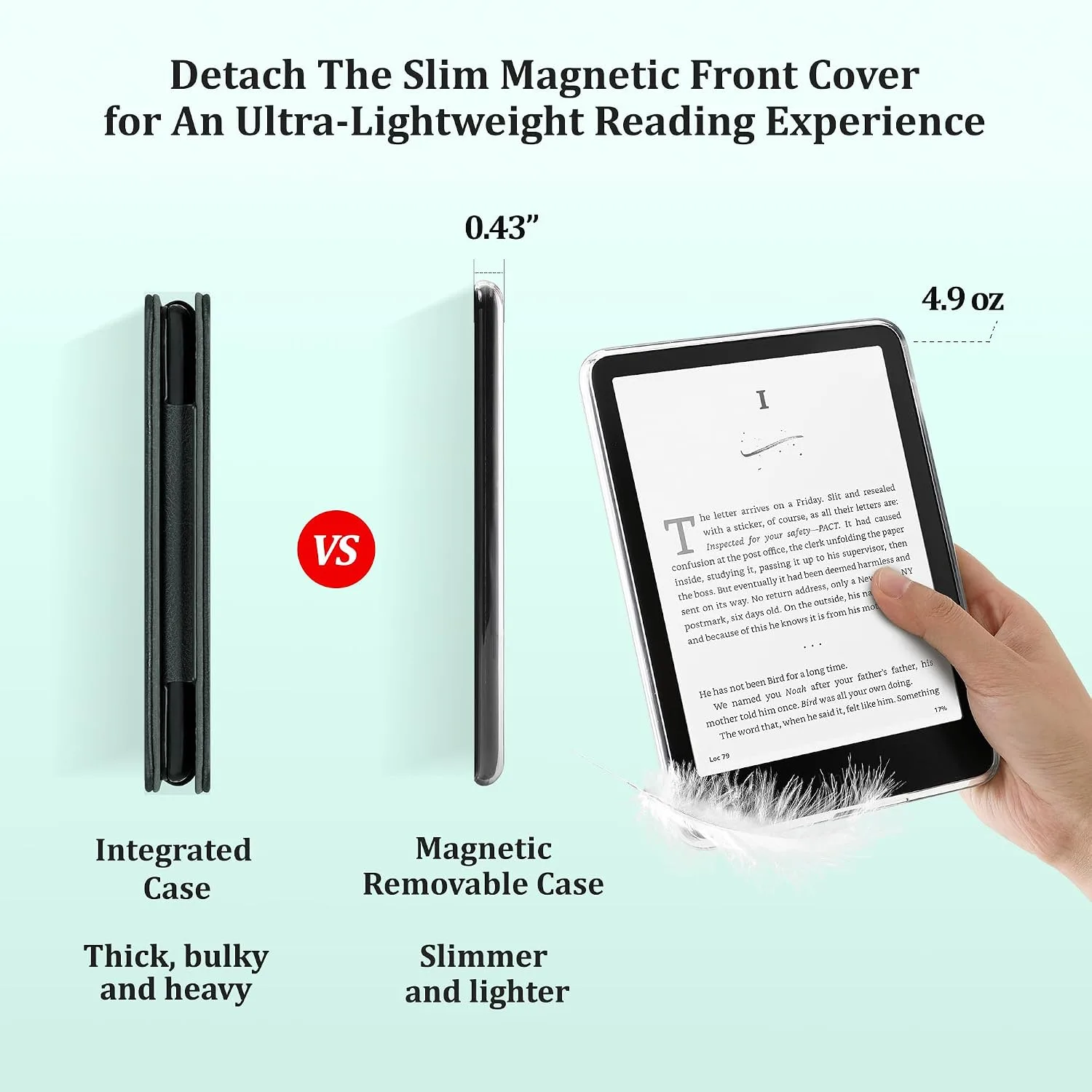 SESENSE Magnetic Case for 7'' Kindle Paperwhite 12th Gen 2024 & Colorsoft