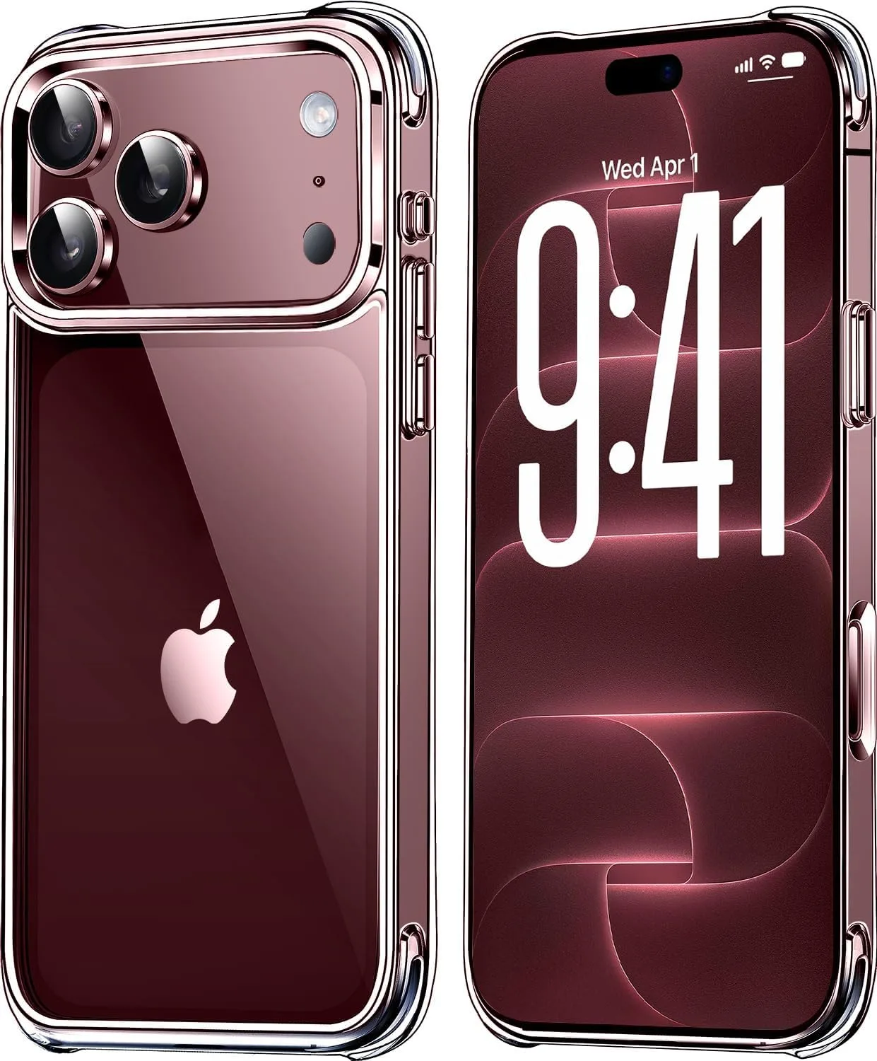 Mkeke for iPhone 11 Case Clear [Not-Yellowing] [Military-Grade Drop Protection] Shockproof Protective Phone Bumper Clear 6.1 inch