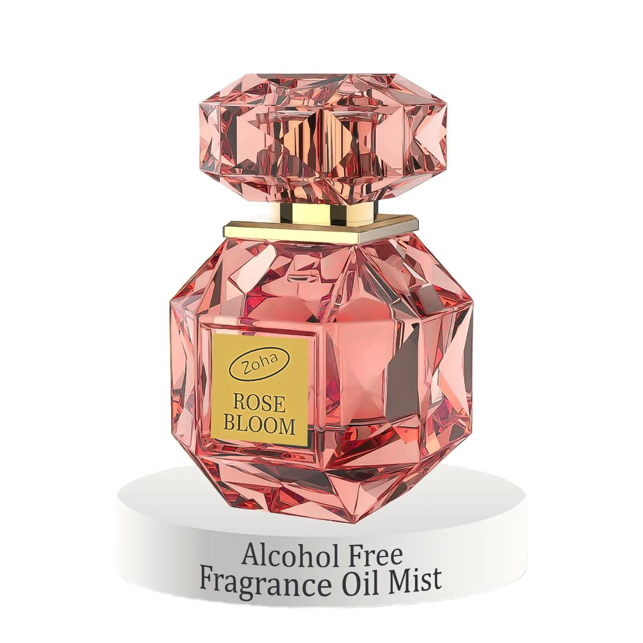Zoha Rose Bloom Perfume Oil Roll On for Women & Men, Alcohol-Free 9ml