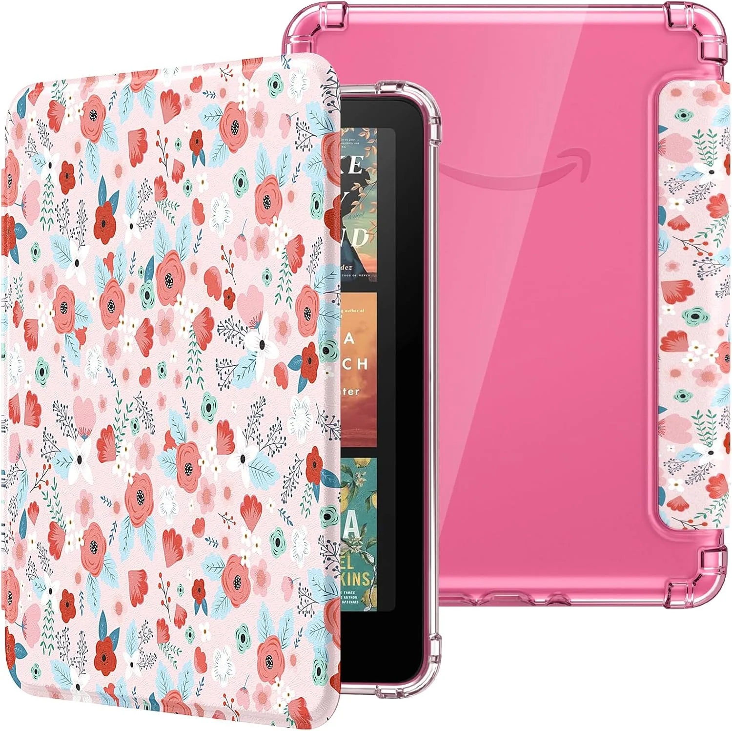 MoKo Case for Kindle Paperwhite 12th Gen & Colorsoft 2024,Spring Pink