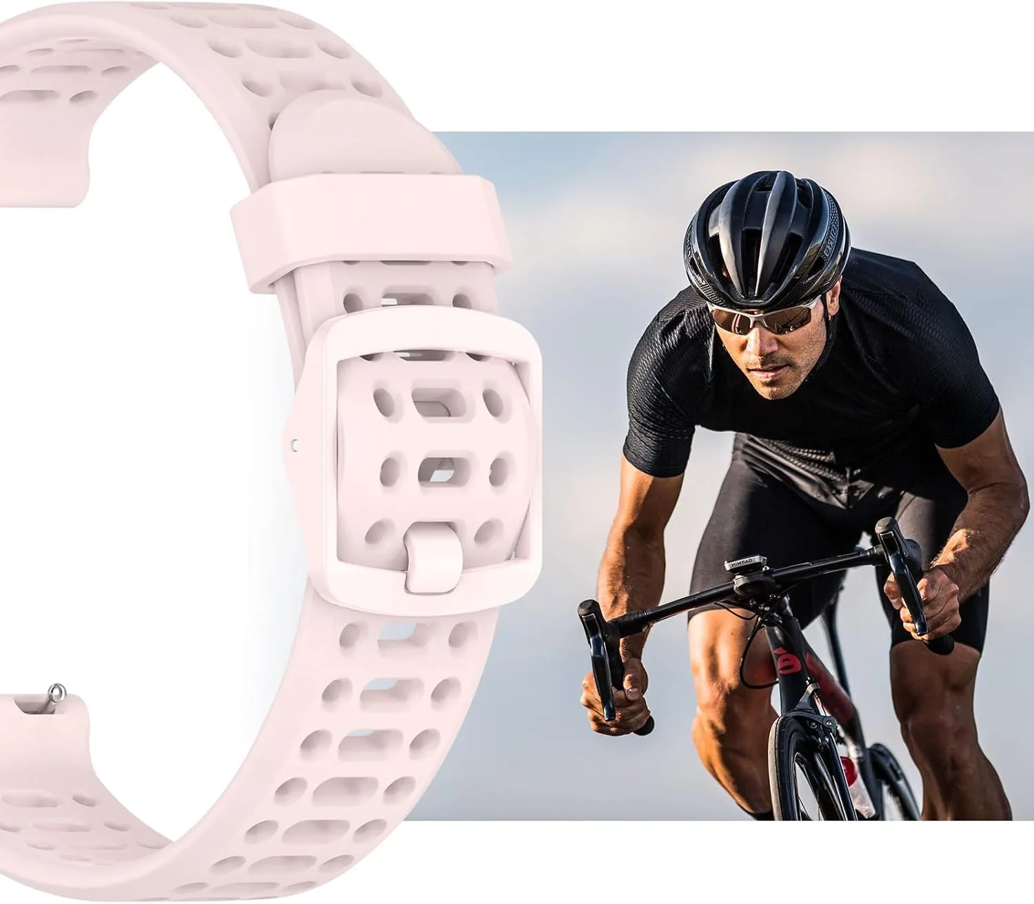 Watch Band for COROS PACE 3/PACE Pro/APEX 2 Pro/APEX Pro/APEX 46mm, 22mm Quick Release Silicone Replacement Band