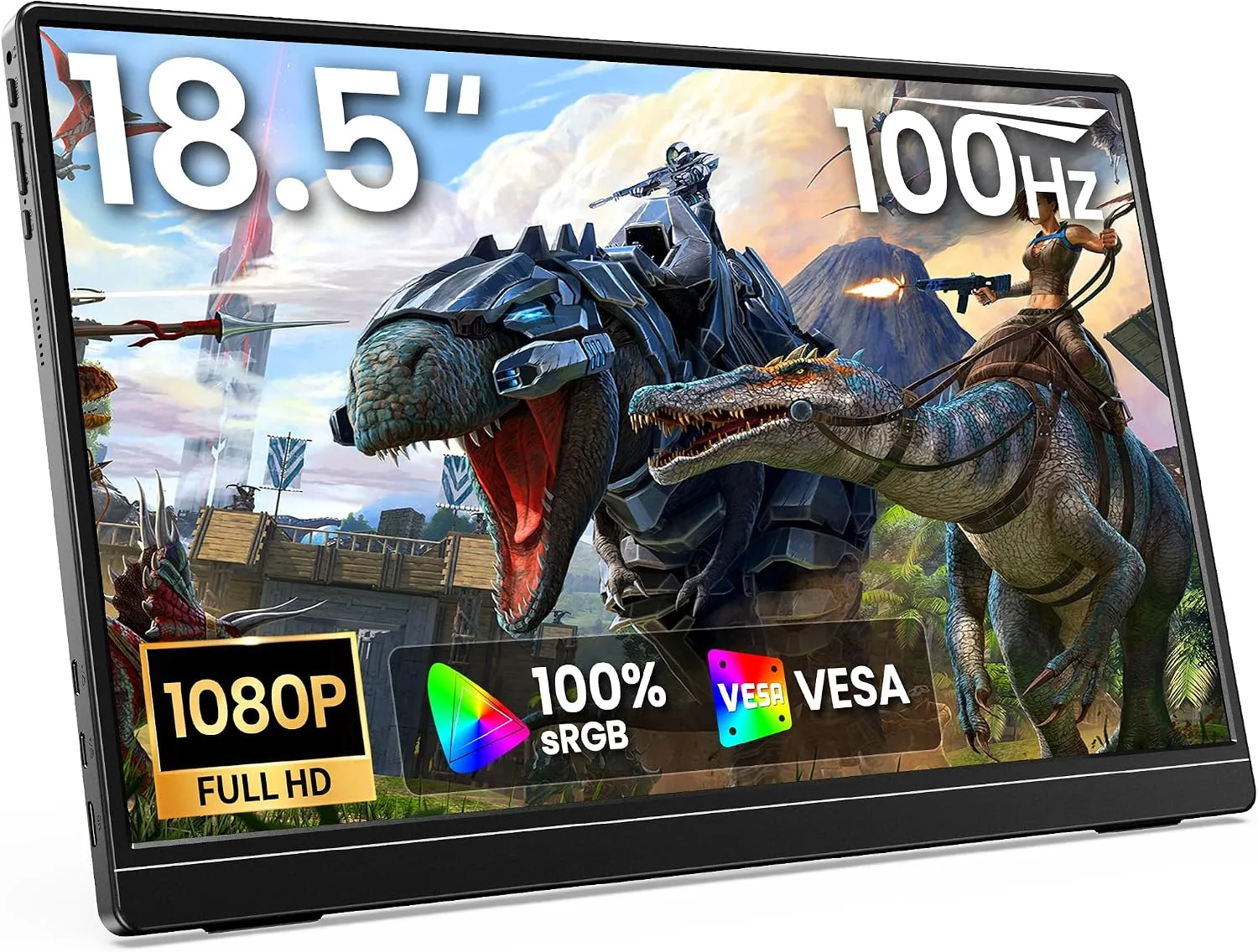 MNN 18.5" 100Hz FHD IPS USB-C HDMI Portable Gaming Monitor