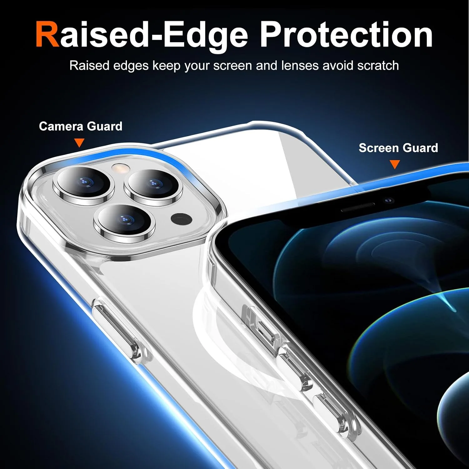 Temdan for iPhone 12 Pro Max Case Clear