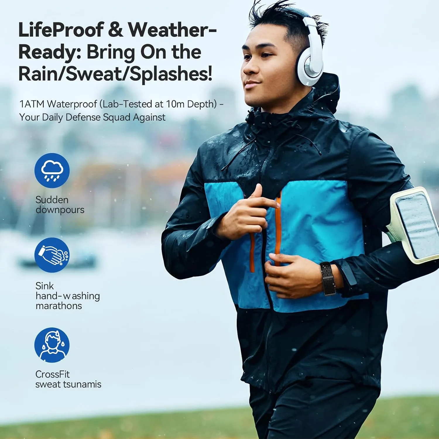 EnergyPort Fitness Tracker,Wearable Health Smart Bracelet Band with Blood Oxygen 170+ Sport Mode 60-Day Battery,Lifetime Membership,Activity Tracking Heart Rate Sleep Monitor for Android iOS,2 Bands