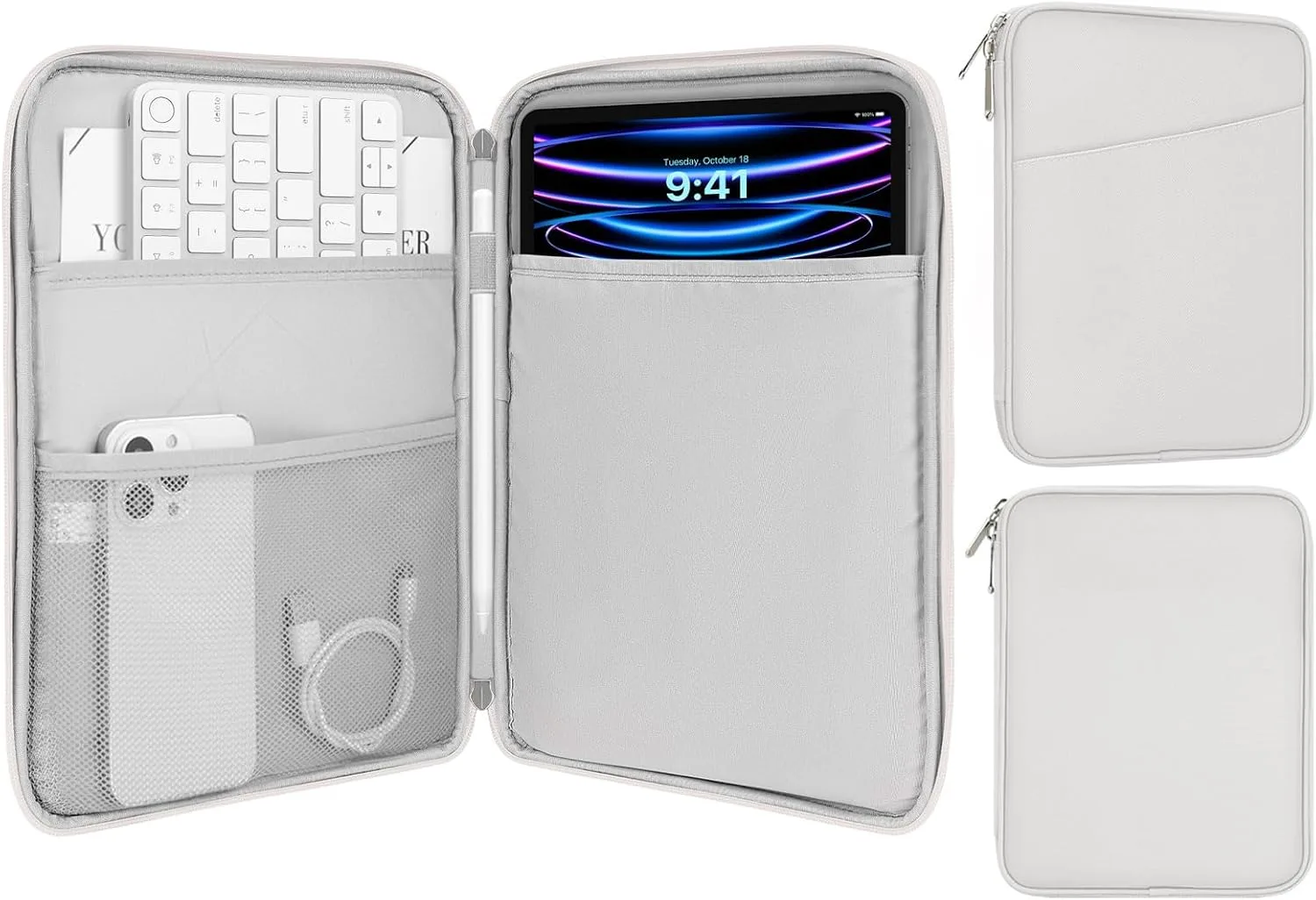 MoKo 9-11 Inch Tablet Sleeve Bag Carrying Case with Accessory Pocket