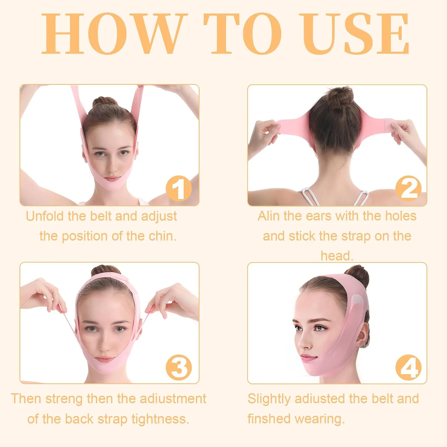 V Line Lifting Mask, Anti Aging Facial Mask for Firming and Contouring V Shape Lift Enhance Skin Elasticity Reduce Fine Lines Revitalize Skin for All Skin Types