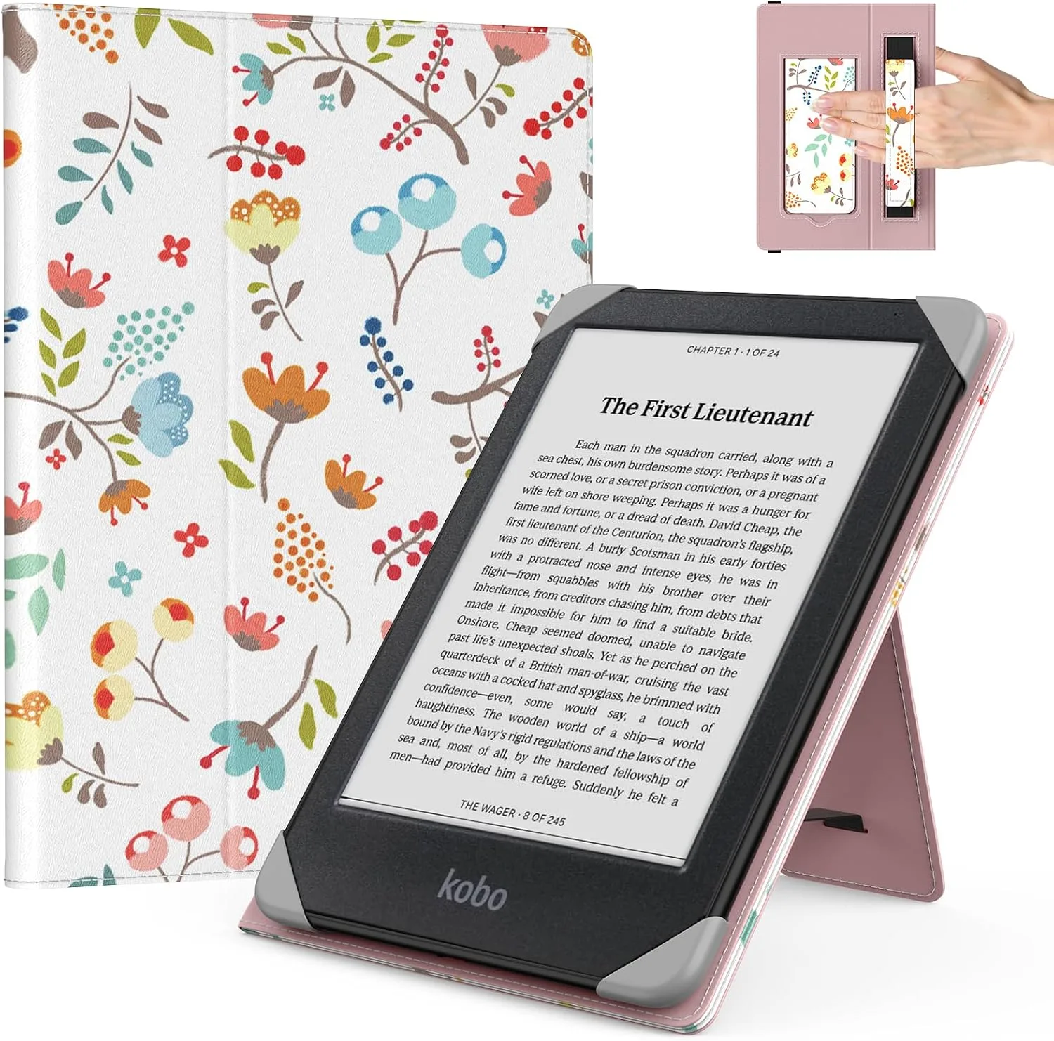 MoKo Universal Case for 6.8,7 Inch eReaders&Tablets,Brill. Fl.