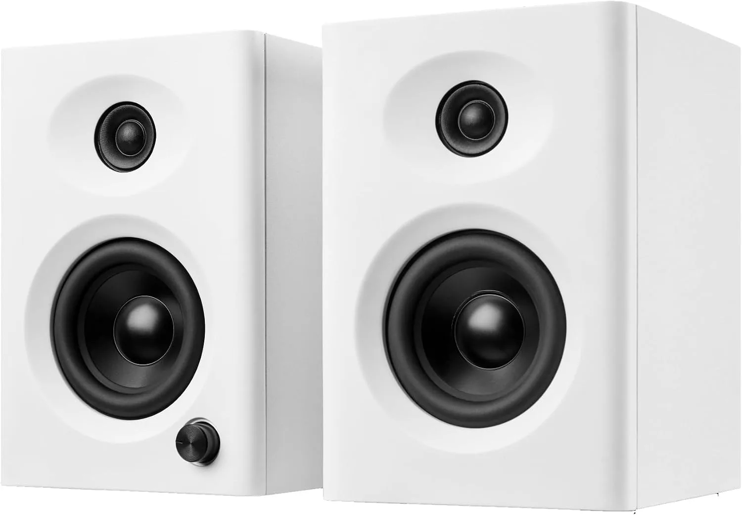 Powered Computer Speakers for Desktop PC and Music, White Pair