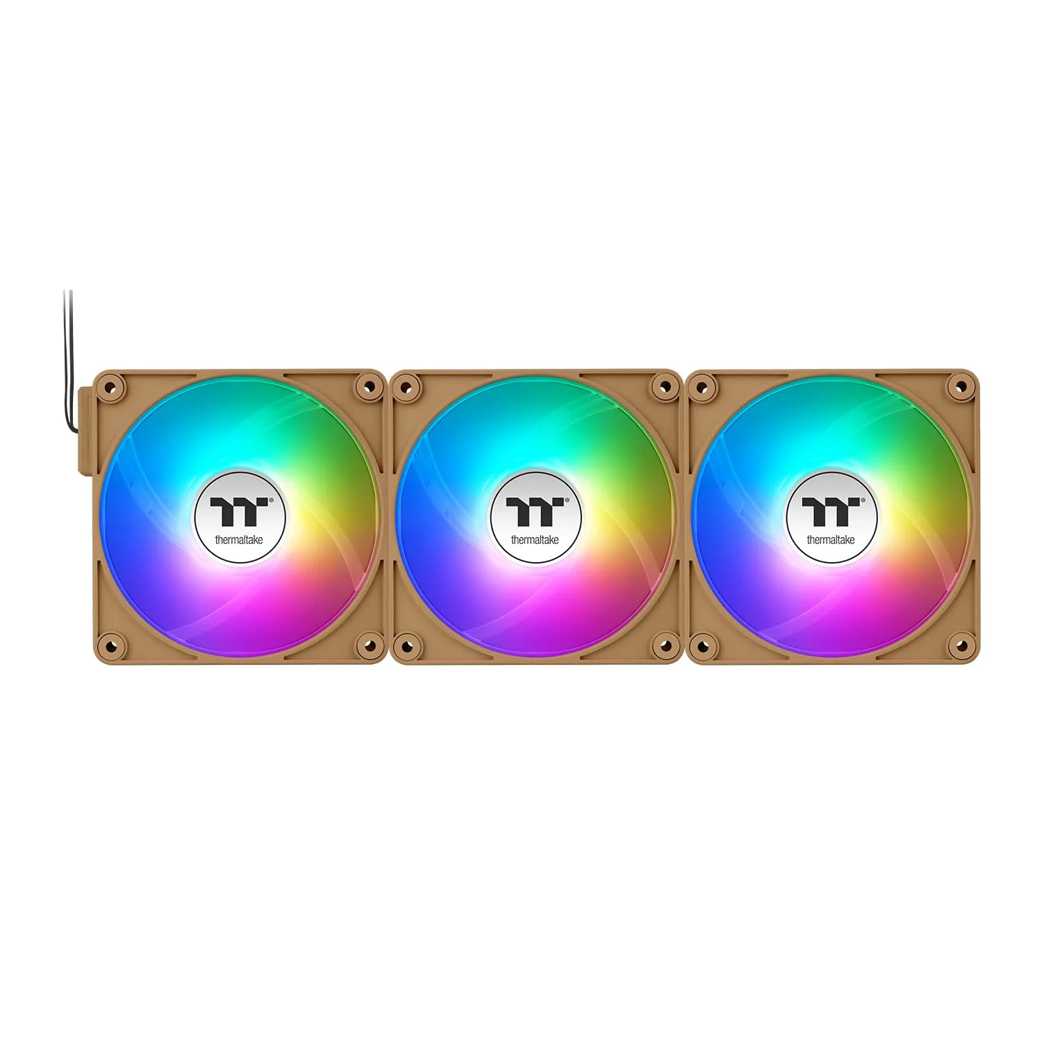 Thermaltake CT120 EX ARGB Sync PC Cooling Fan 3 Pack, PWM 500~2000 RPM, 5V Motherboard Sync, 16.8 Million Colors 9 LEDs, MagForce 2.0 Connectors, Hydraulic Bearing, Gravel Sand, CL-F216-PL12GS-A