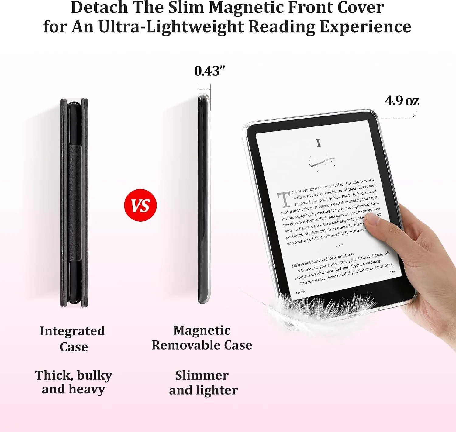 SESENSE Magnetic Case for 7'' Kindle Paperwhite 12th Gen 2024 & Colorsoft