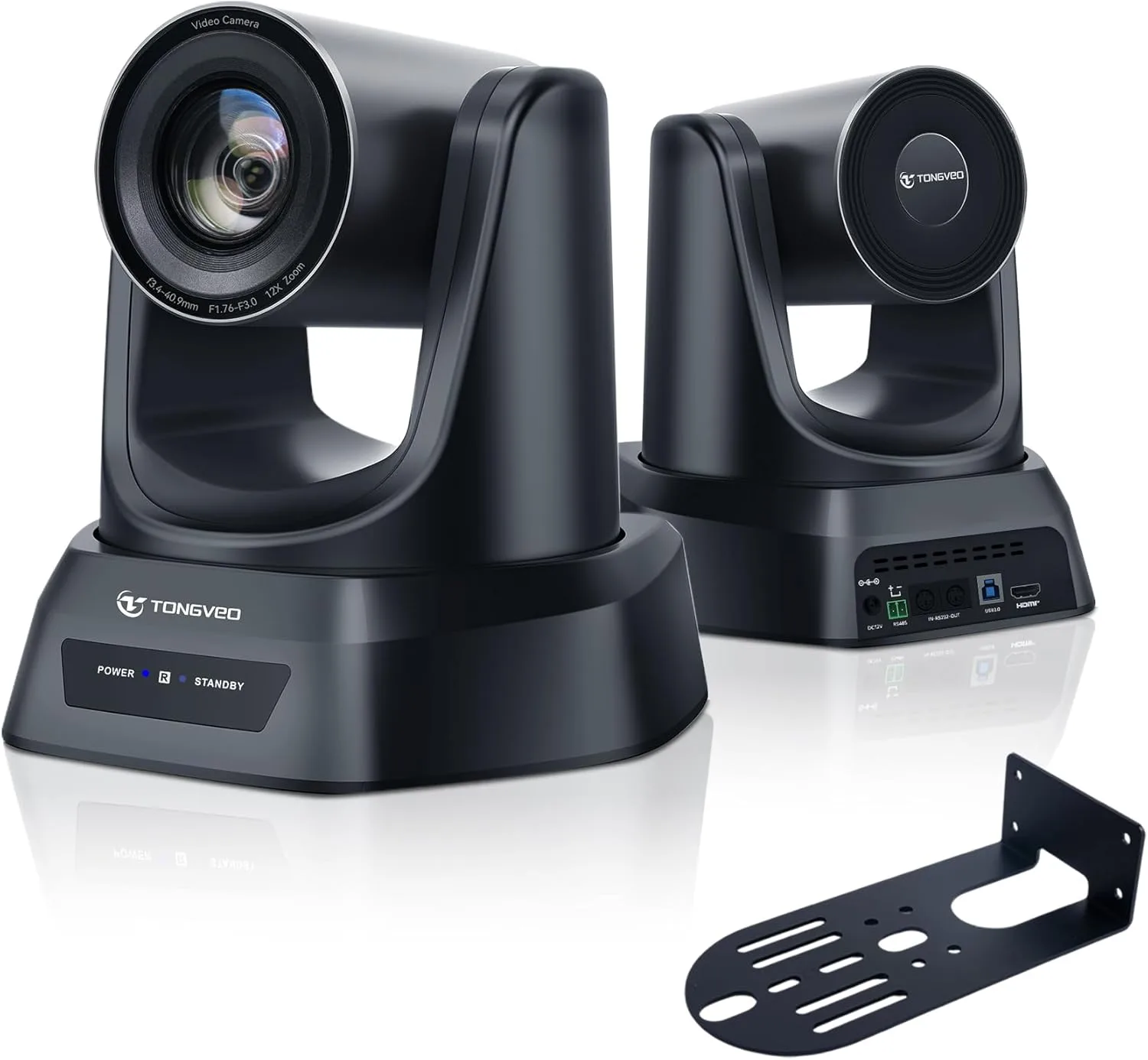 TONGVEO PTZ Camera 12X Optical Zoom 1080P AI HDMI USB3.0 Conference Camera