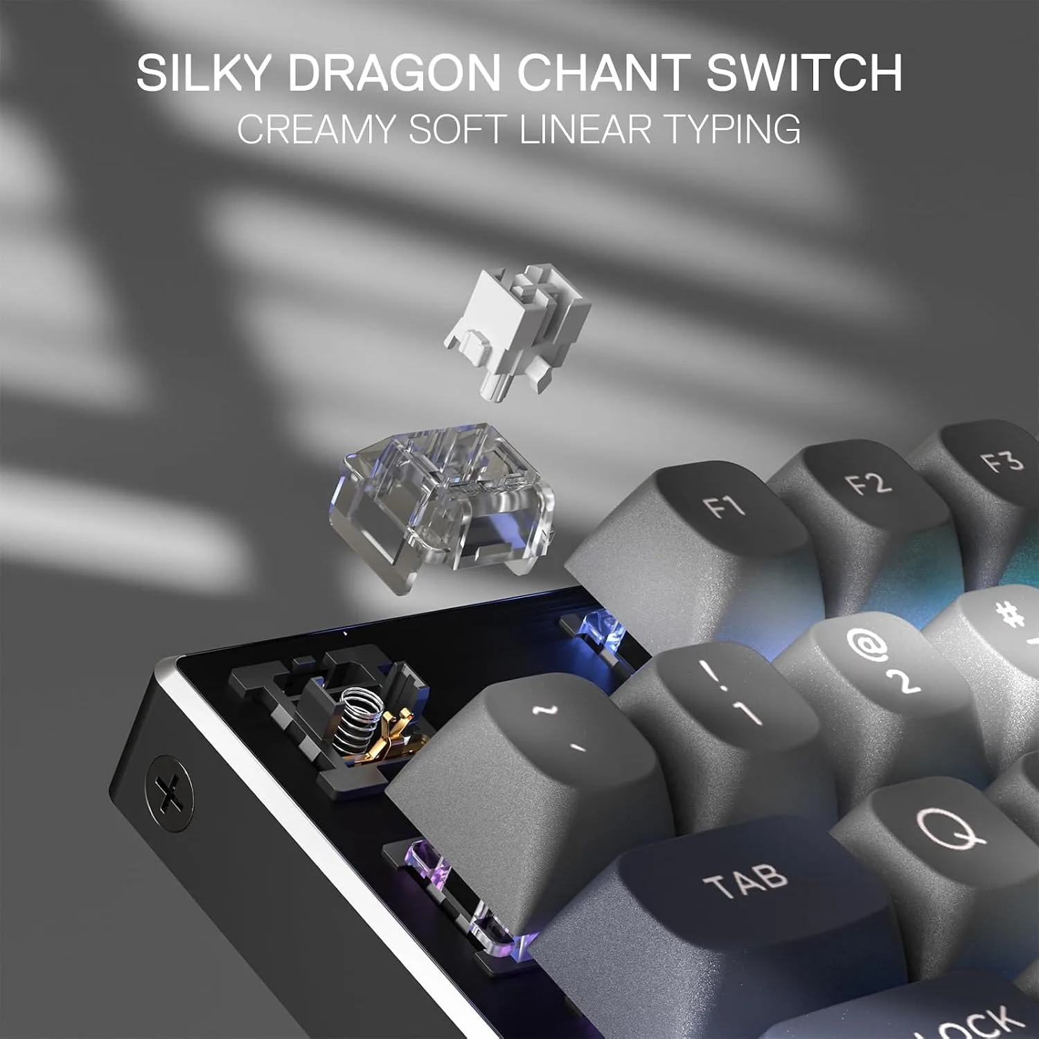 Redragon K556 Wired RGB Mechanical Gaming Keyboard, 104-Key Aluminum Board