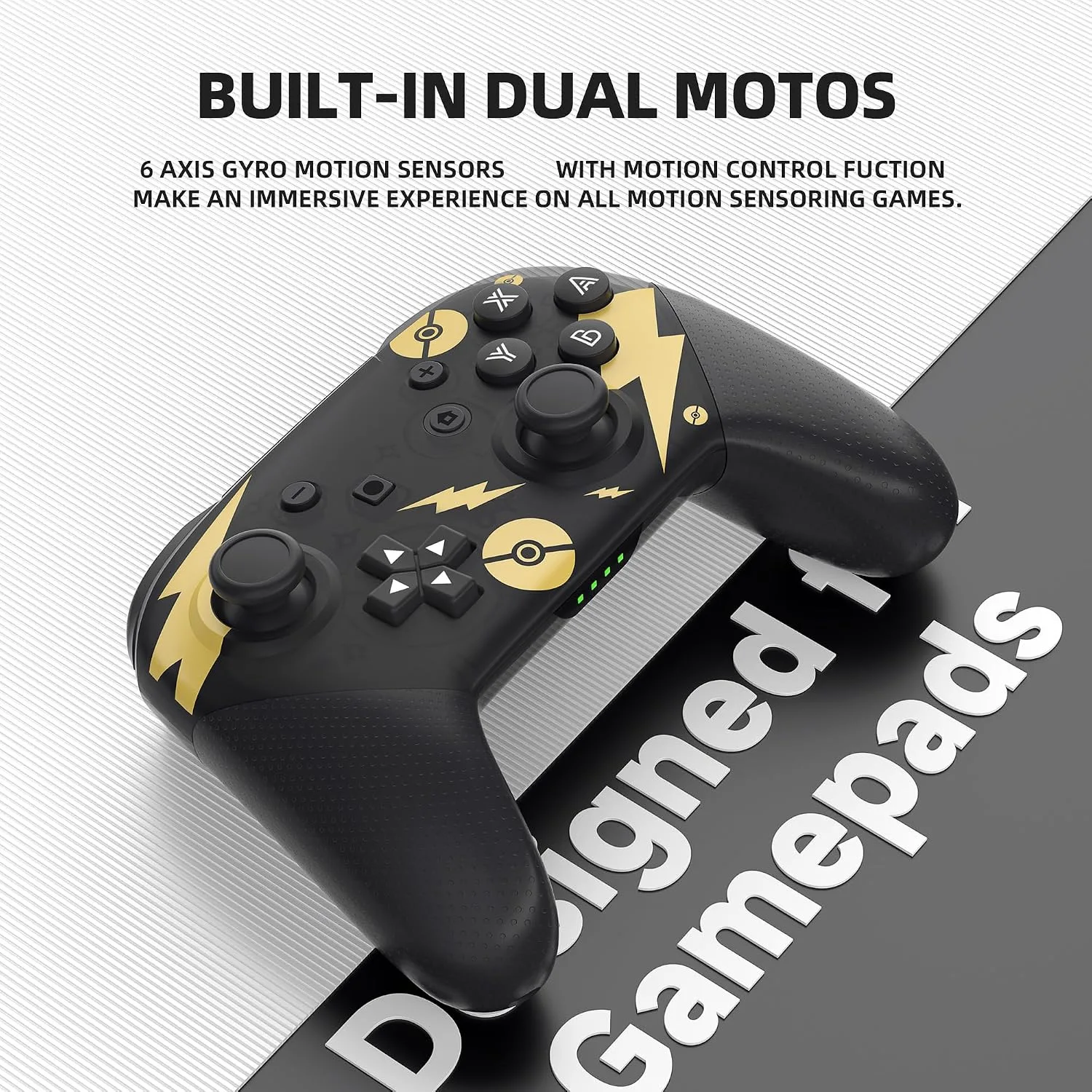 Switch Pro Controller, Wireless Switch Controllers with Carrying Storage Case, Upgraded Gamepad Switch Remote Replacement for Switch Controller Support NFC/Dual Vibration/Screenshot/Wake-up Function