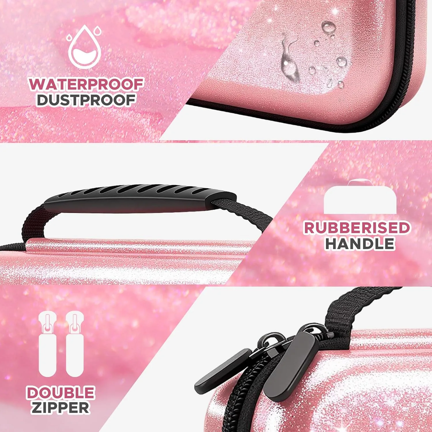 homicozy Pink Carrying Case for Nintendo Switch 2 (2025)