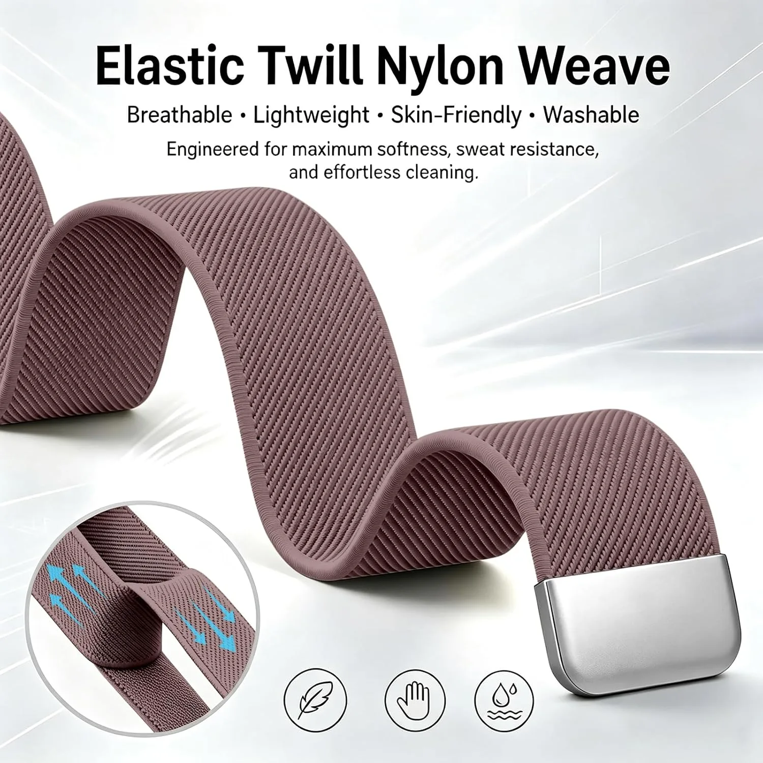 Magnetic Sport Nylon Band Compatible with Google Fitbit Air Active Band