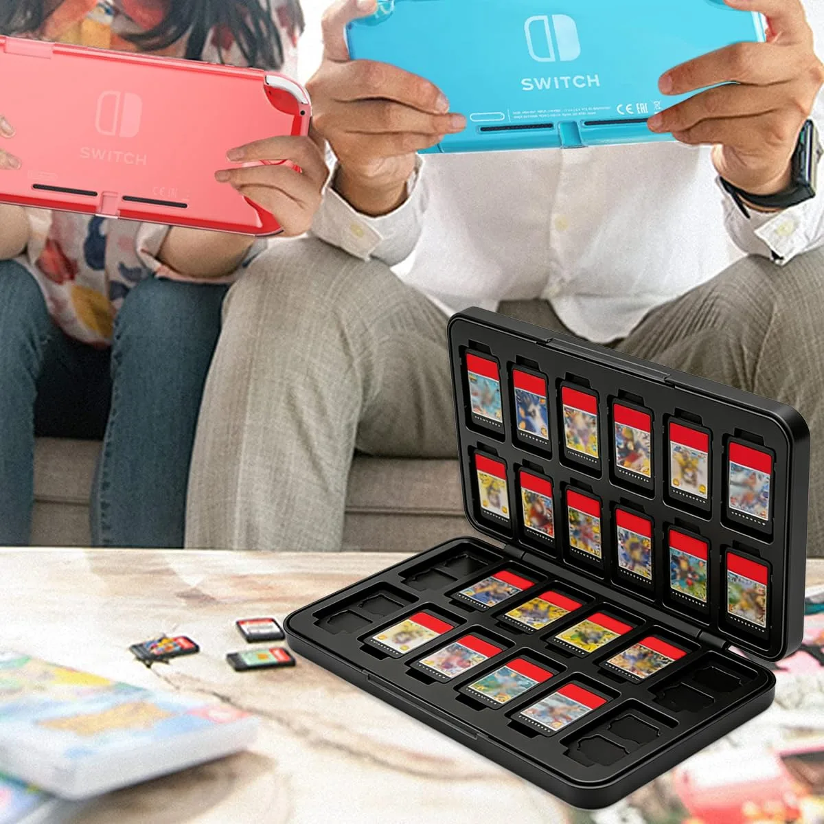 Game Case for Nintendo Switch/Switch 2/OLED/Lite, Portable Switch Game Case