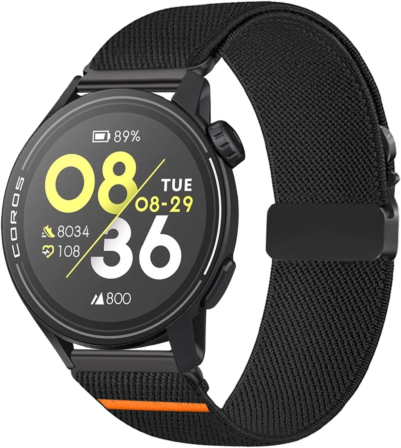 Nylon Bands 22mm Compatible with COROS PACE 3/APEX 4 42mm/APEX Pro/APEX 2 Pro/APEX 46mm/PACE Pro Adjustable Sport Replacement Straps for Women Men