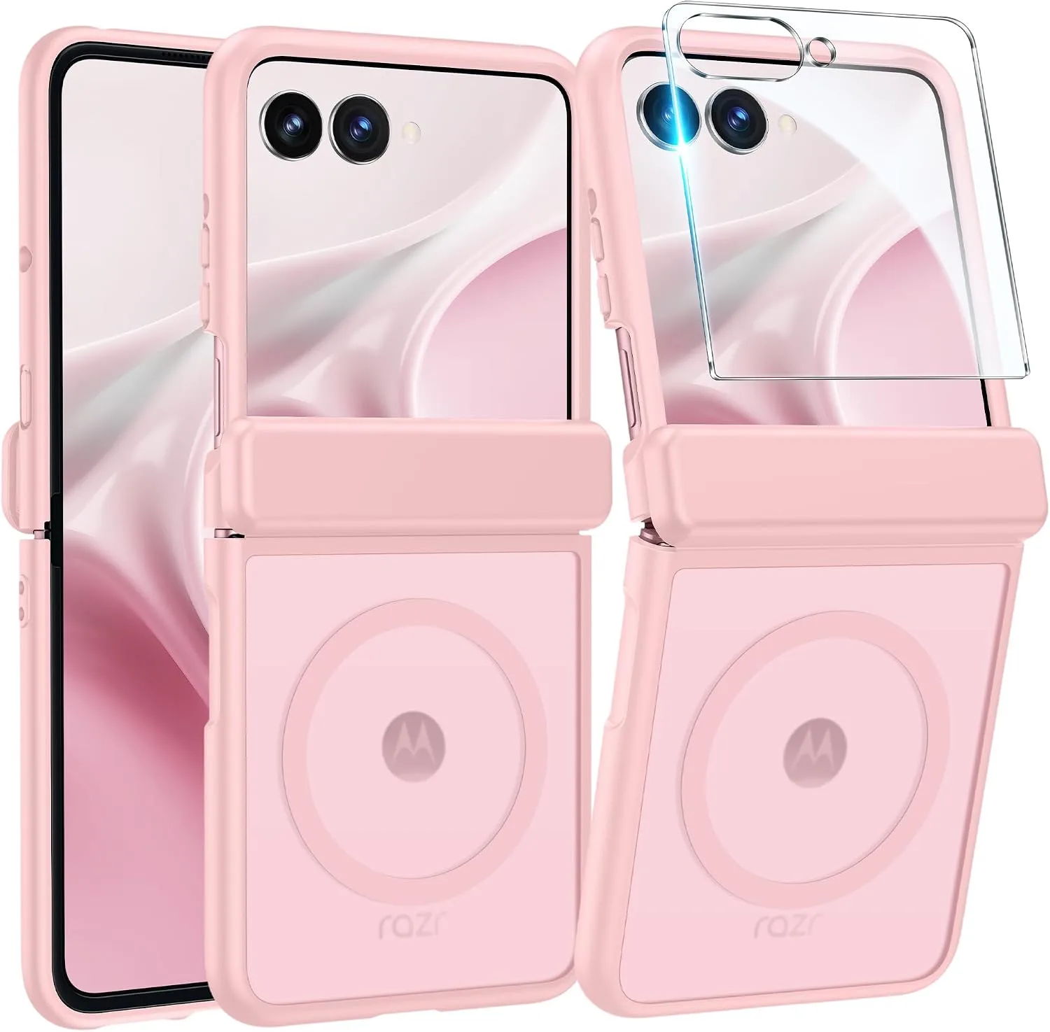 FNTCASE for Motorola Razr 2026/2025 Case, Fit for Magsafe, Hinge Protection