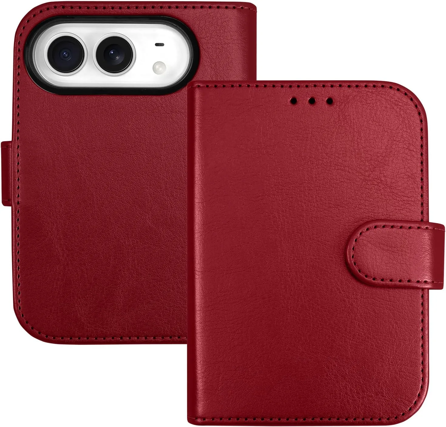 Wallet Phone Case Crafted for iPhone Duo Burgundy