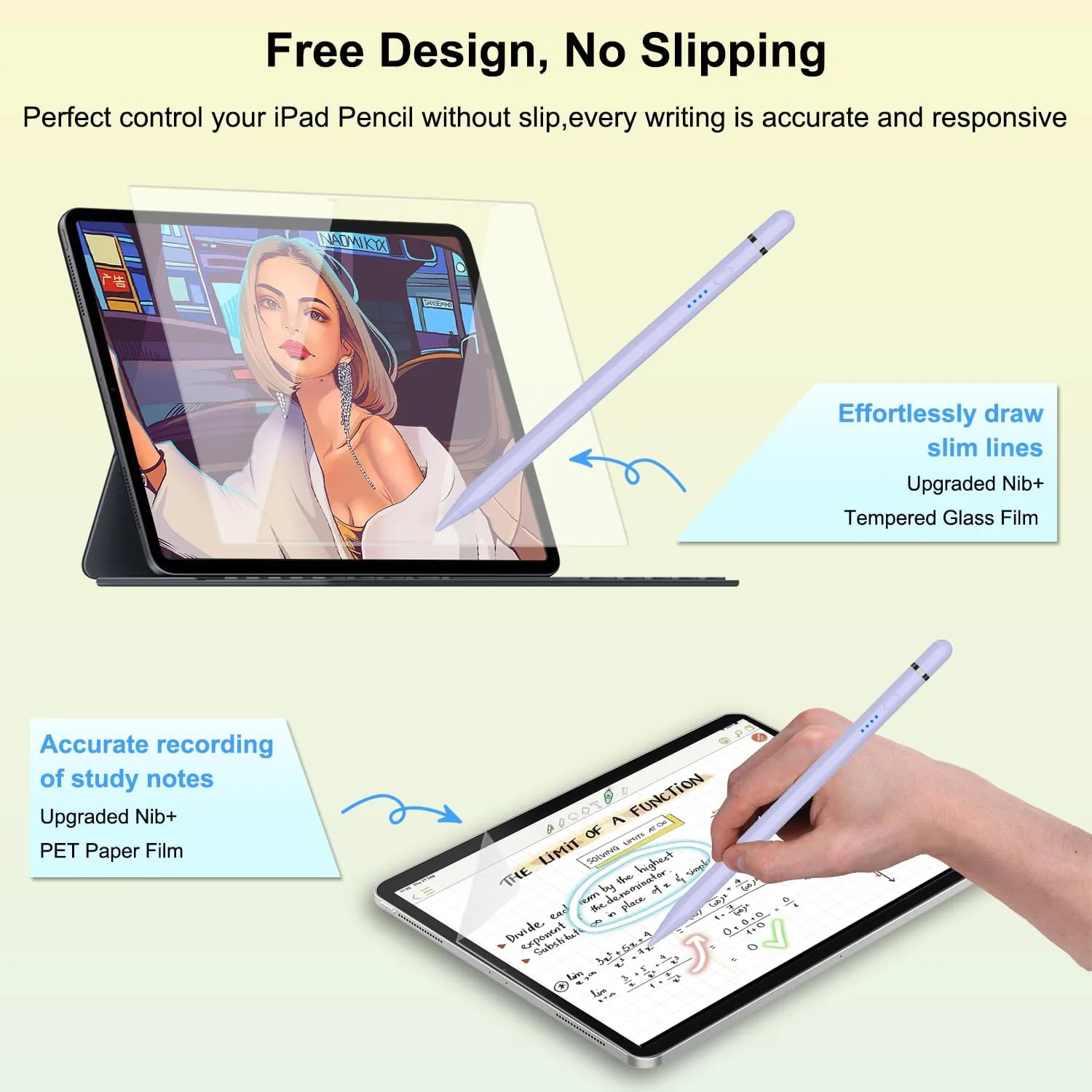 Pencil 1st Generation for iPad (2026-2018), iPad Pencil USB C Fast Charging