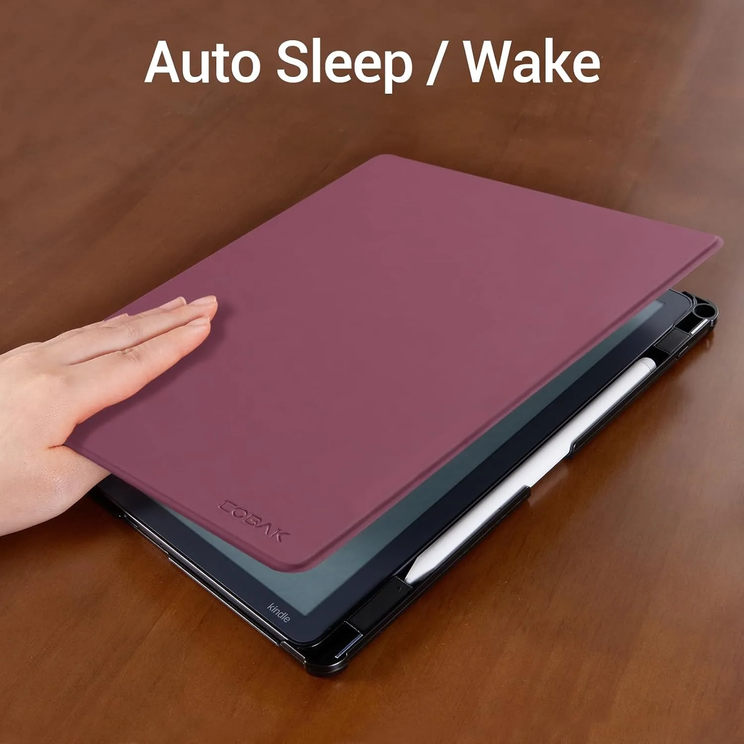 CoBak Case for 11" Kindle Scribe 3rd Generation 2025, Kindle Scribe Colorsoft - All New PU Leather Cover with Auto Sleep Wake, Pen Holder for Scribe 11" 2025 Released