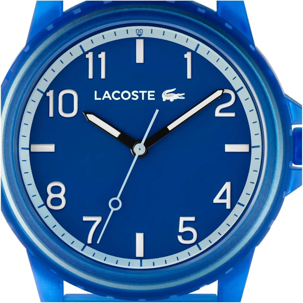 Lacoste Rider Unisex Quartz Plastic and Silicone Strap Watch, Color: Red (Model: 2030047)