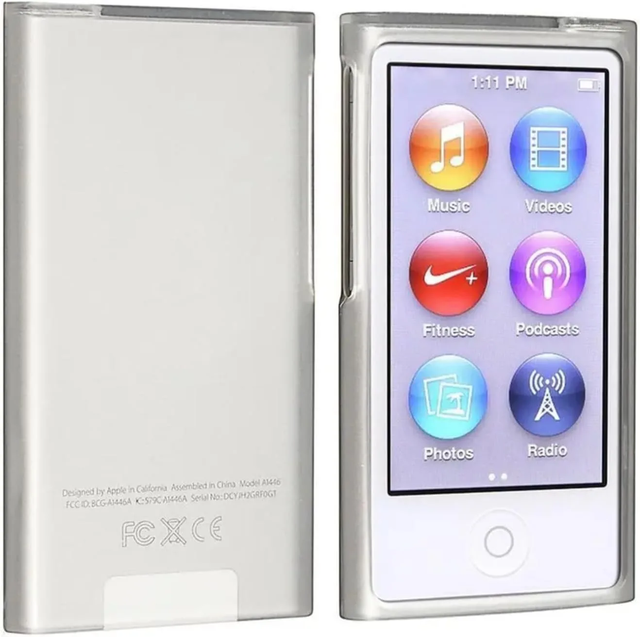 Estuche protector rígido transparente para iPod Nano 7ª generación Kujobuy