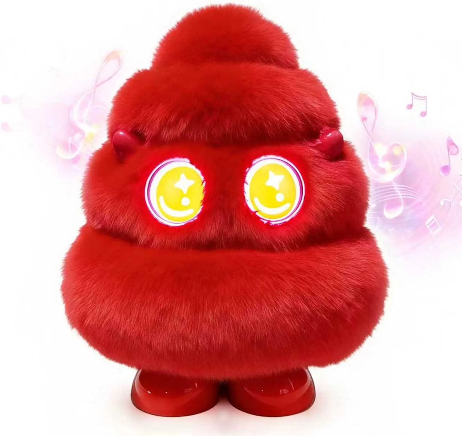 Christmas Tree Plush Bluetooth Speaker With LED,15W Speaker with Deep Bass