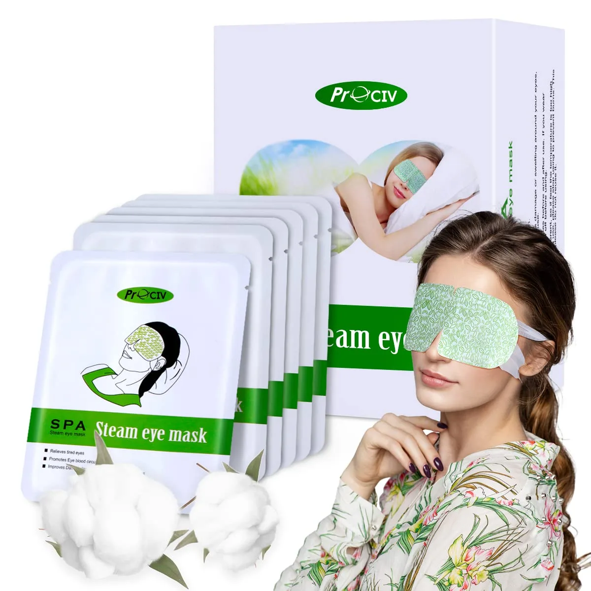 16 Packs Steam Eye Mask,Warm Eye Compress for Dry Eyes Sleep Mask,Hot Auto Heated Eye Masks Relaxing Items for Women Moist Heat for Eyes Soothing Eye Fatigue,Disposable EyeMask for SPA Essentials