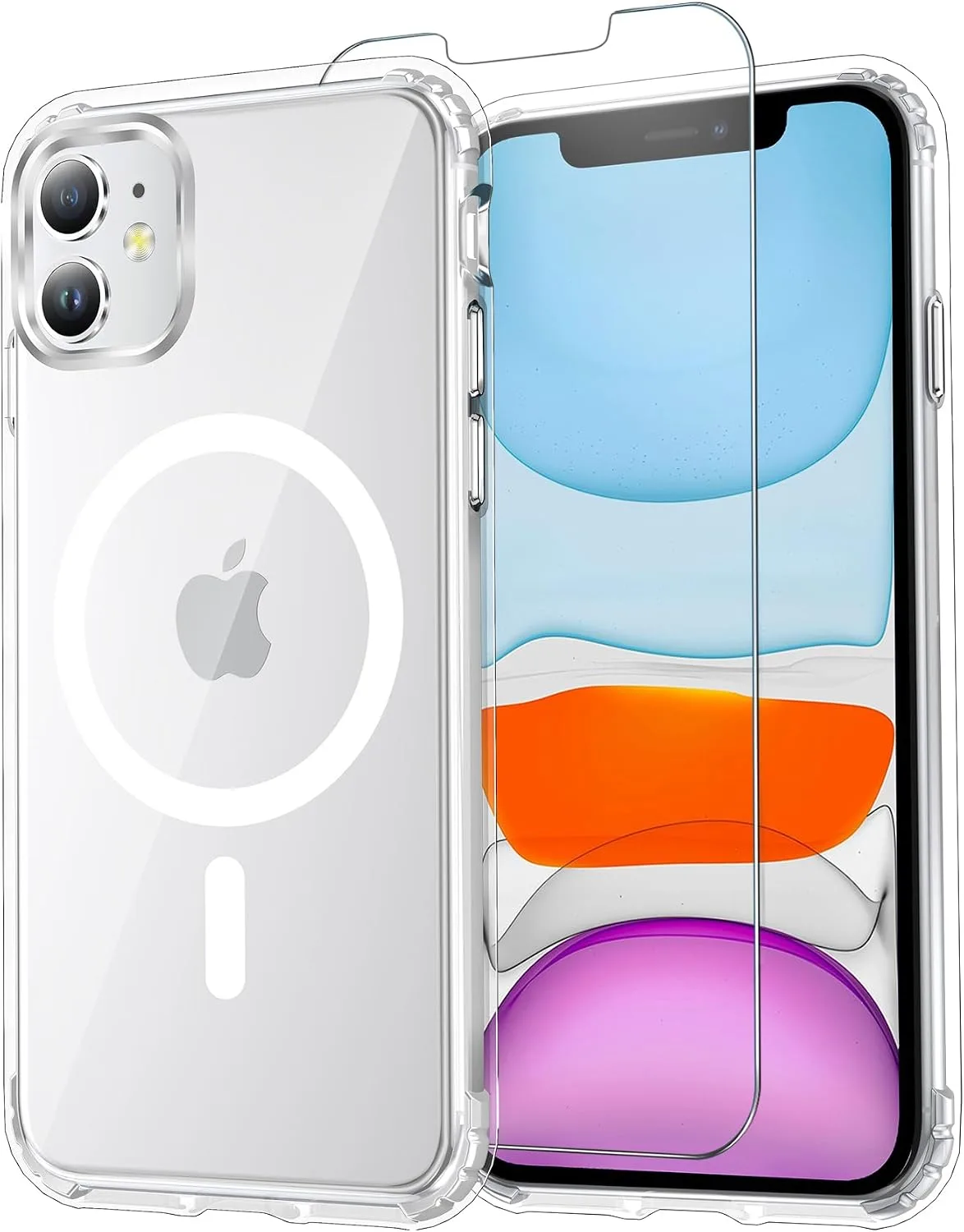 Funda para iPhone 11 Temdan con protector de pantalla transparente