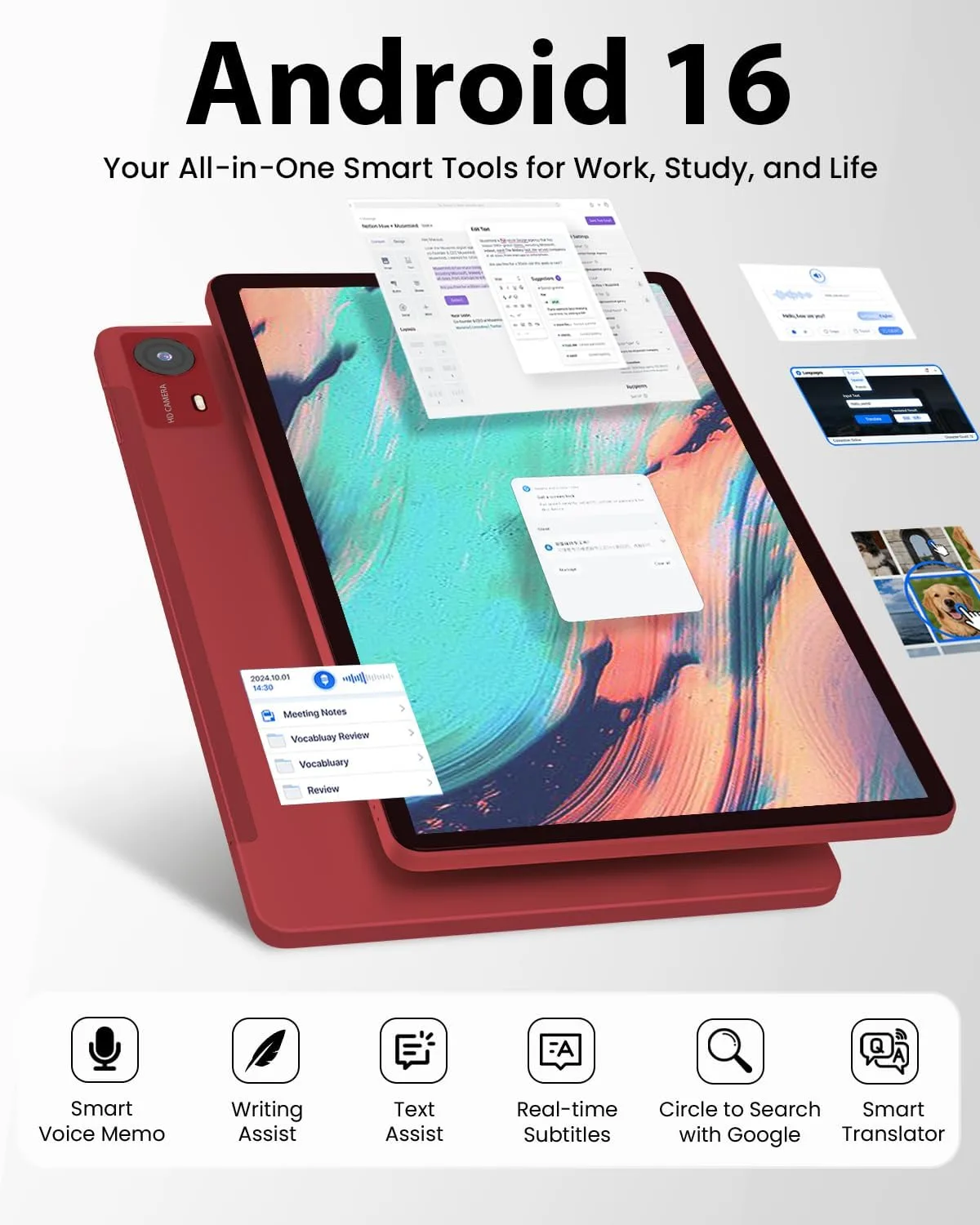 11-inch Android 16 Tablet, 32GB RAM + 128GB ROM (1TB Expand), T7280