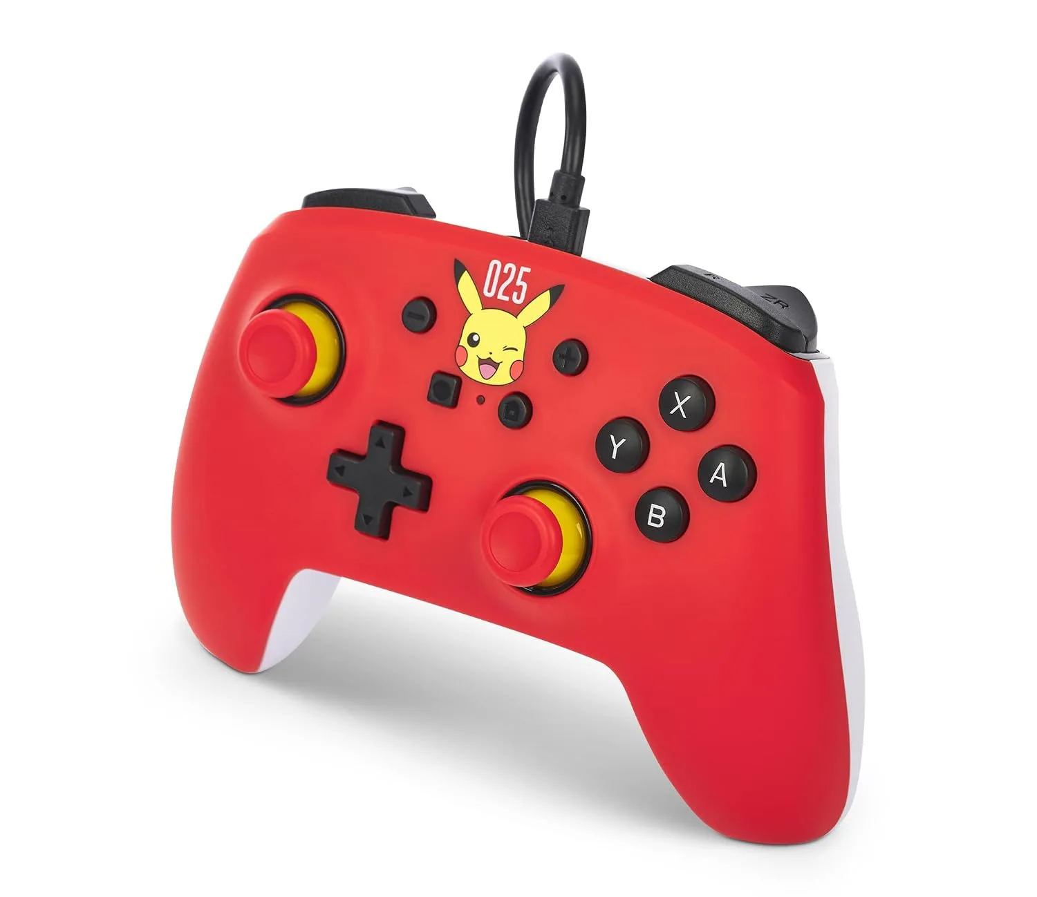 PowerA Nintendo Switch Wired Controller - Laughing Pikachu, Pokemon Switch Controller, Detachable 10ft USB Cable, Plug & Play, Officially Licensed by Nintendo