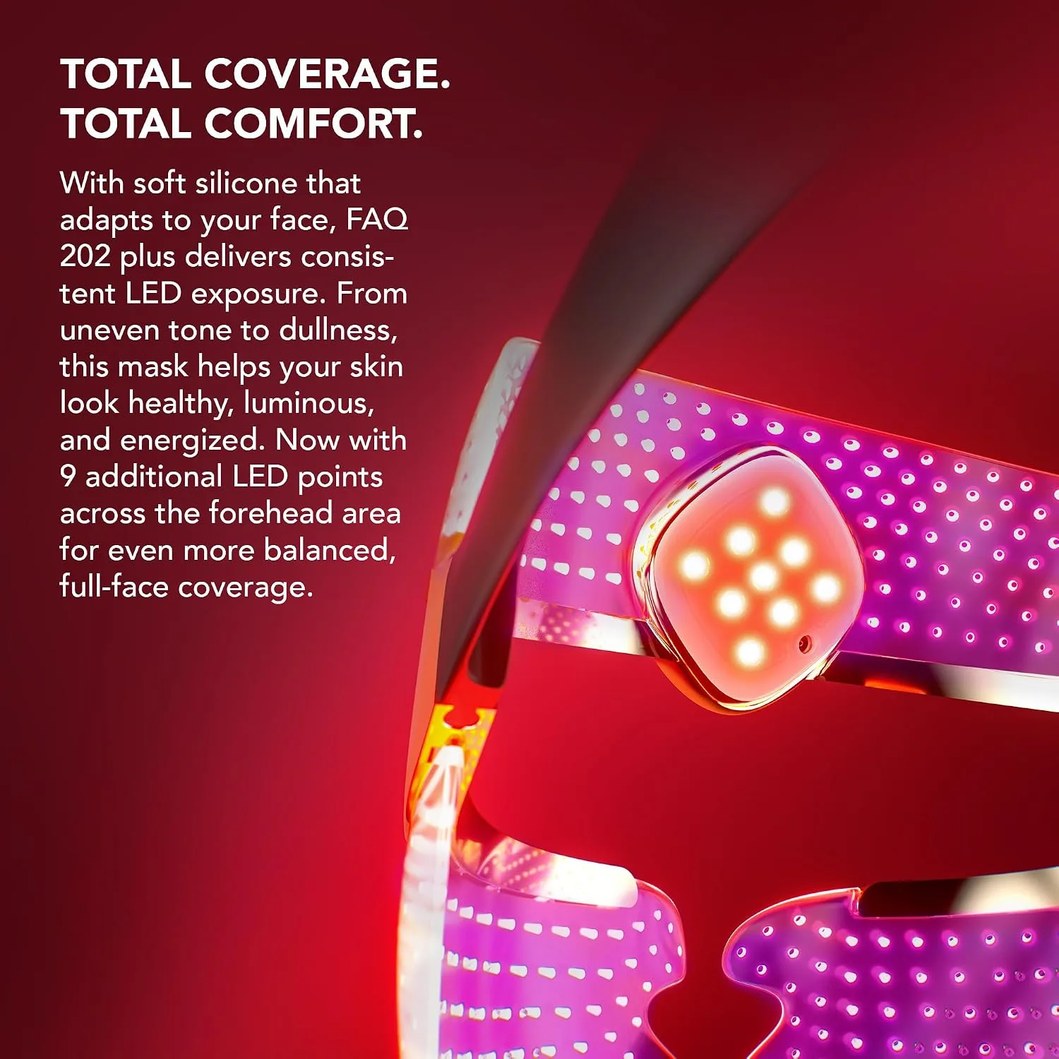 FAQ 202 Plus Advanced 8-Color LED Face Mask - Skin Care Device