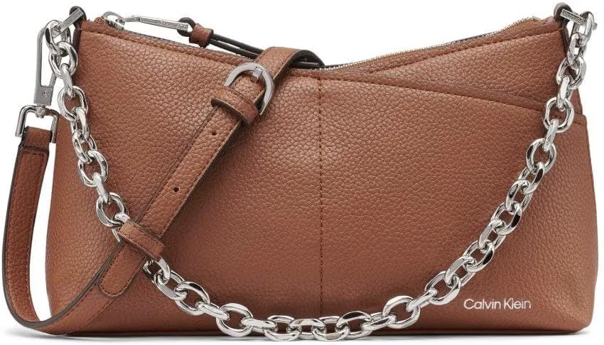 Calvin Klein Women's Zoe Top Zip Chain Crossbody
