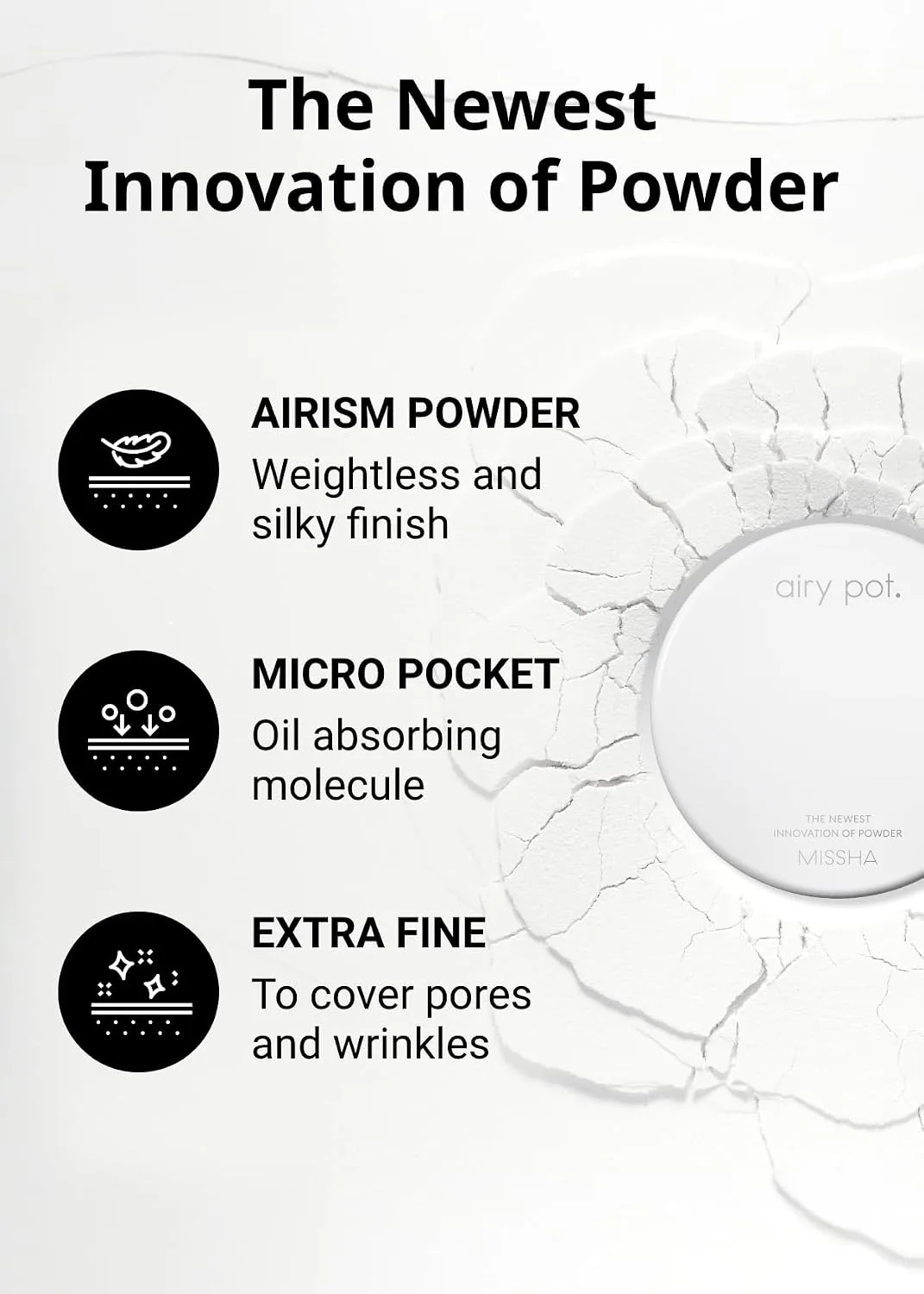 MISSHA Airy Pot Pressed Translucent Powder Pact Setting Powder 0.176 oz